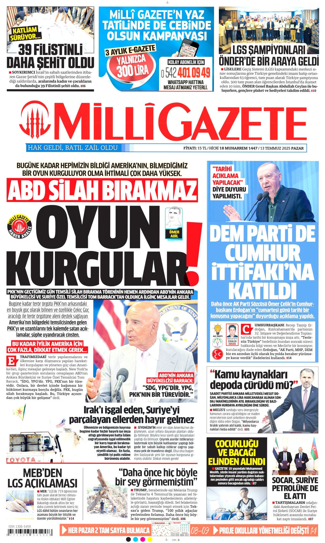 Yeni dönemi ilan etti... Cumhurbaşkanı Erdoğan'ın tarihi konuşması manşetlerde! 14
