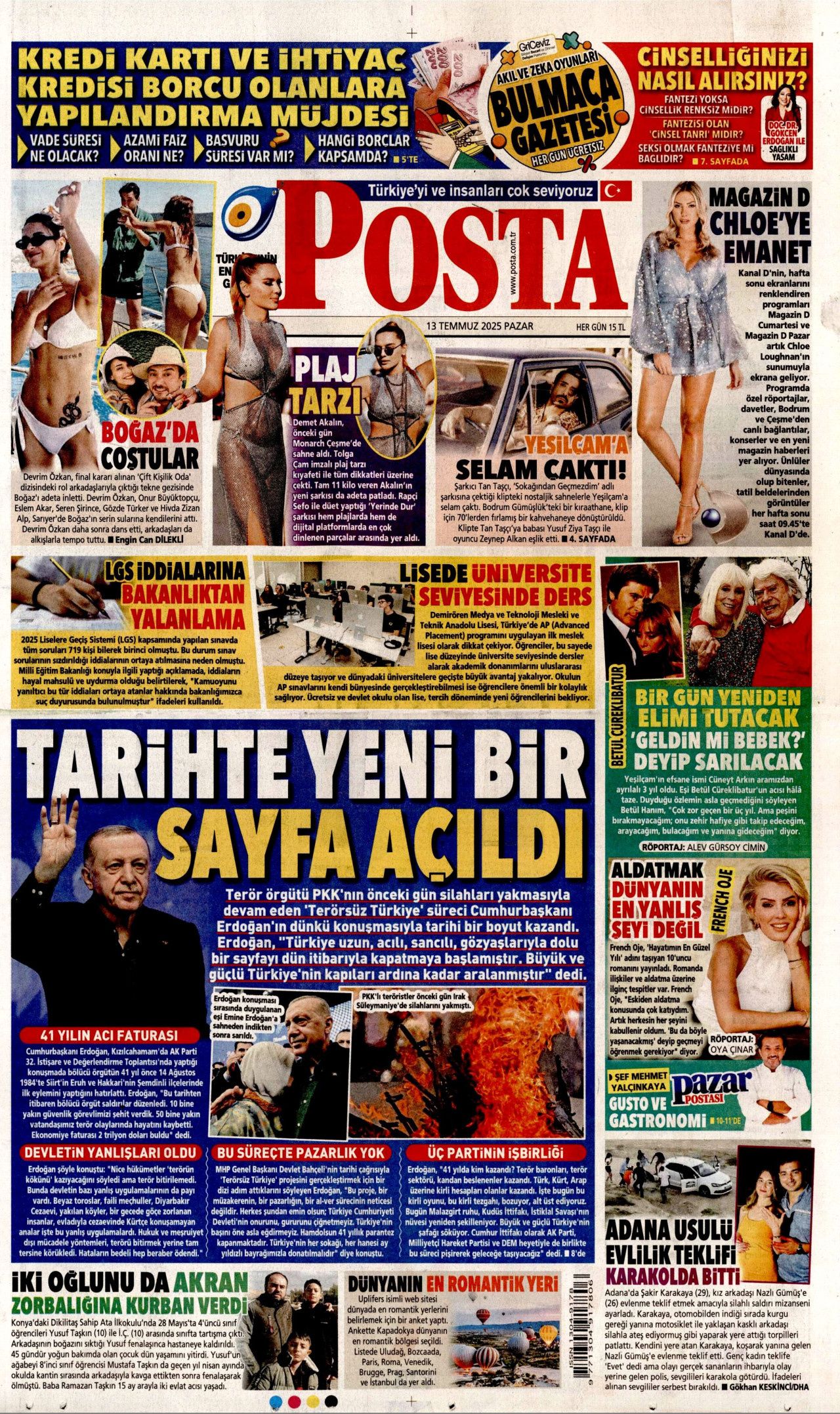 Yeni dönemi ilan etti... Cumhurbaşkanı Erdoğan'ın tarihi konuşması manşetlerde! 19
