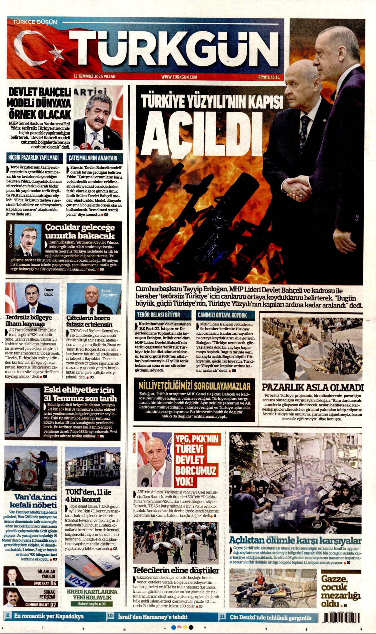 Yeni dönemi ilan etti... Cumhurbaşkanı Erdoğan'ın tarihi konuşması manşetlerde! 9
