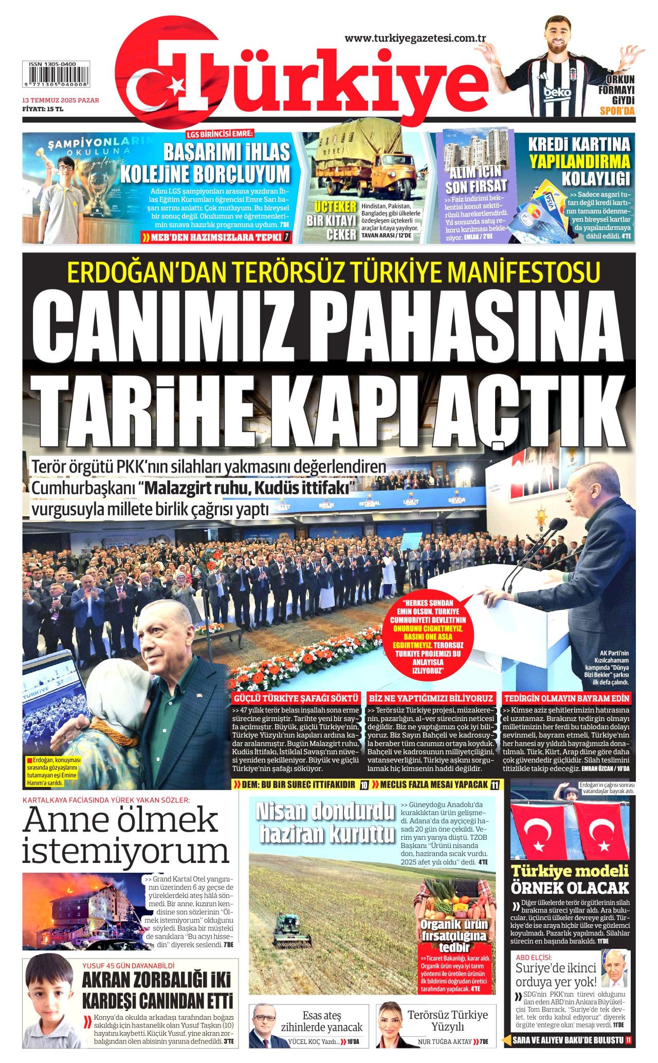 Yeni dönemi ilan etti... Cumhurbaşkanı Erdoğan'ın tarihi konuşması manşetlerde! 8