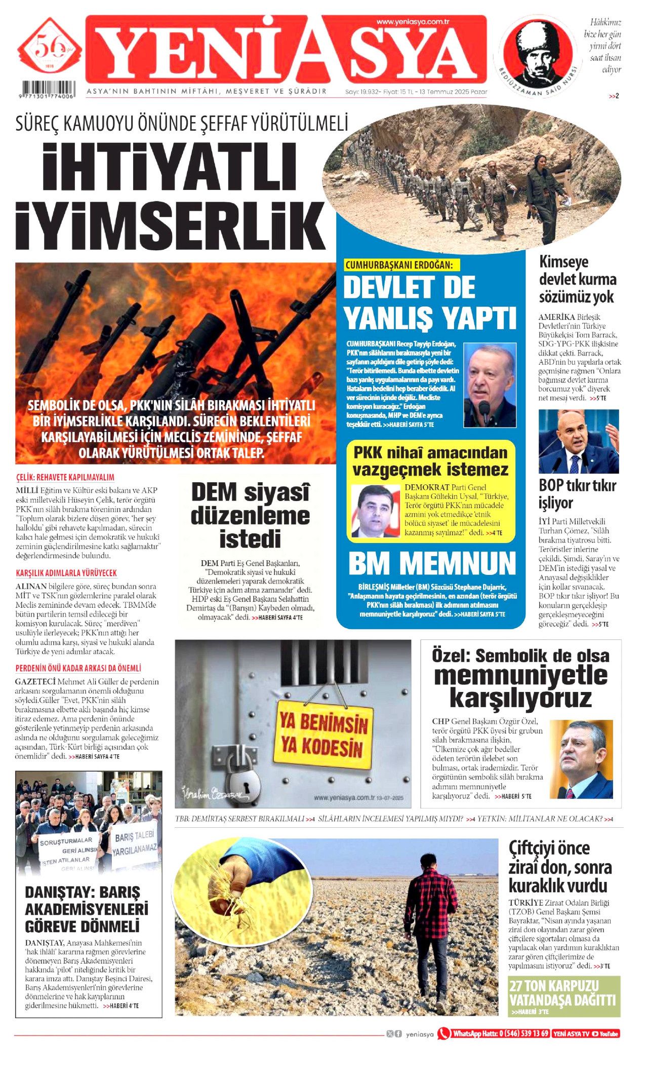 Yeni dönemi ilan etti... Cumhurbaşkanı Erdoğan'ın tarihi konuşması manşetlerde! 21