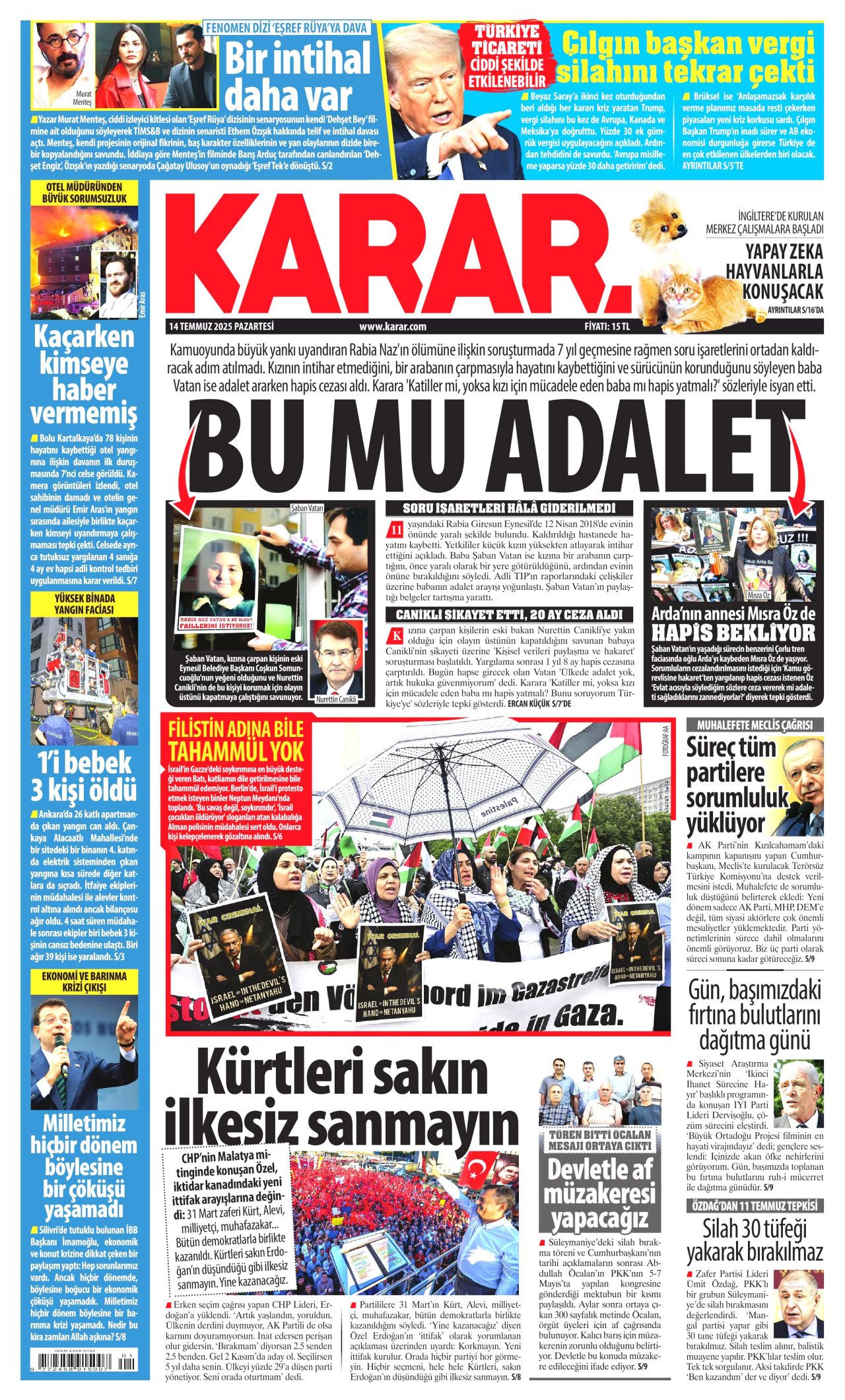 Şimdi sıra Meclis'te: Komisyon yaz boyunca çalışacak... Gözler Çarşamba gününde! 12