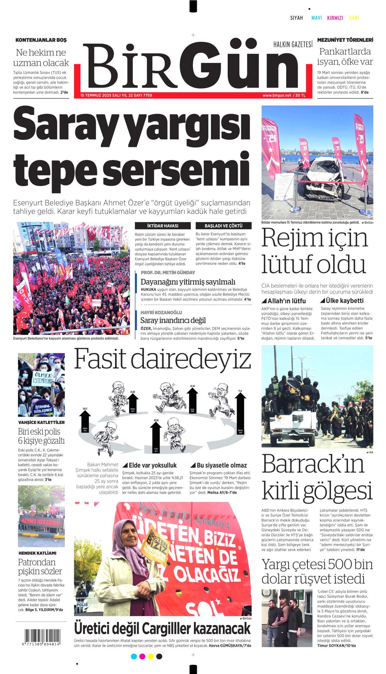 15 Temmuz'da ne büyük bir bela atlatmışız! Hain darbe girişiminin 9. yılında gazete manşetleri... 12