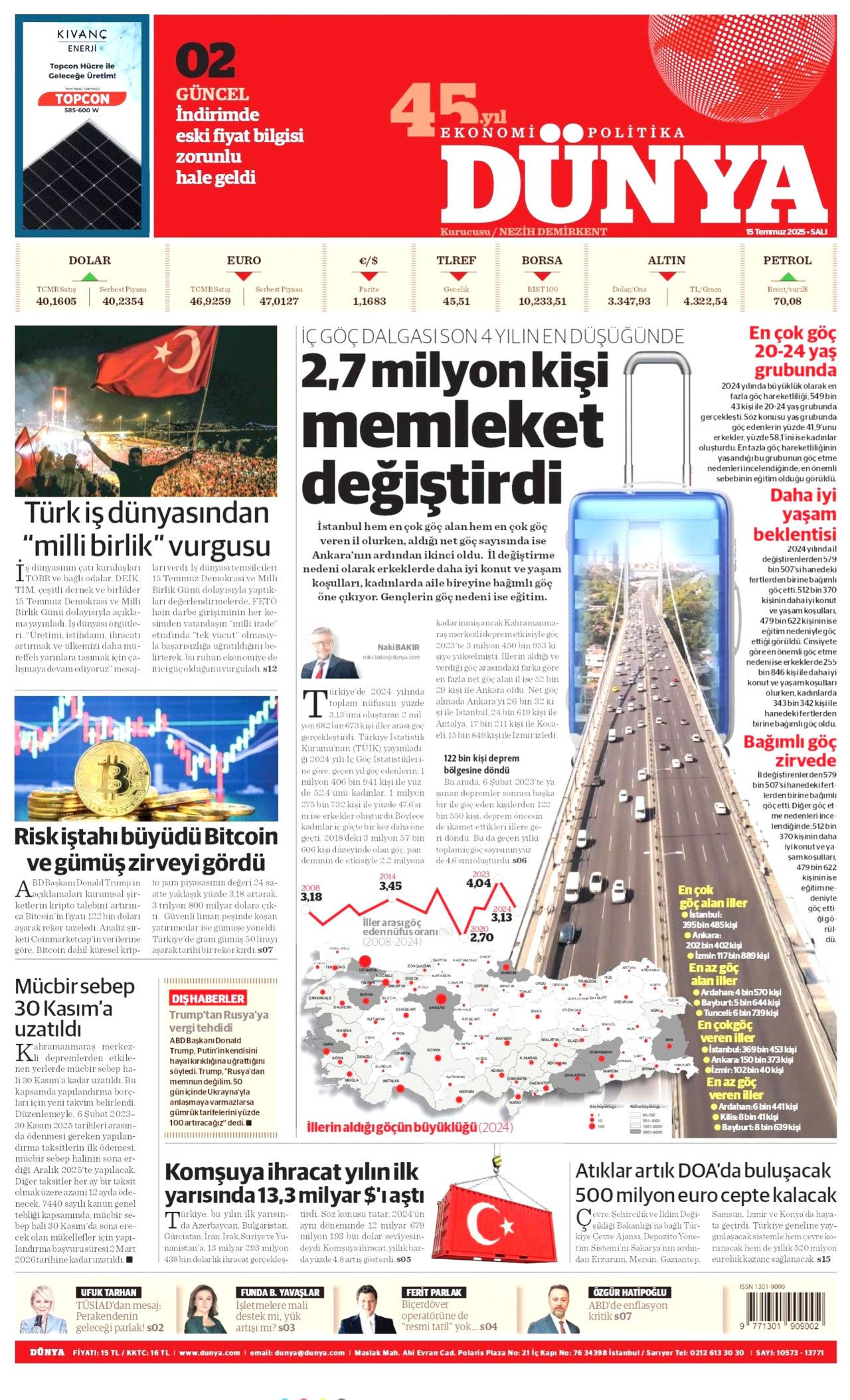 15 Temmuz'da ne büyük bir bela atlatmışız! Hain darbe girişiminin 9. yılında gazete manşetleri... 19