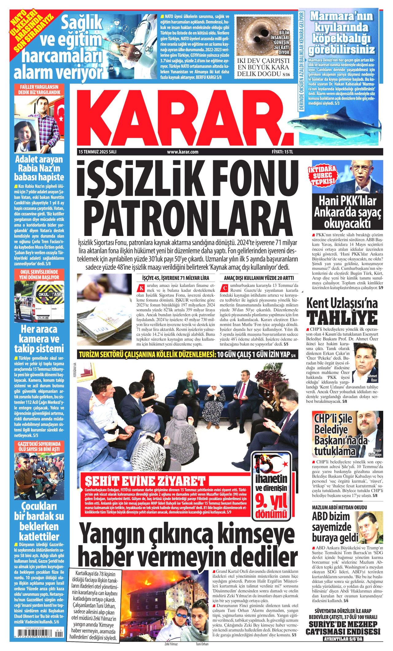 15 Temmuz'da ne büyük bir bela atlatmışız! Hain darbe girişiminin 9. yılında gazete manşetleri... 6