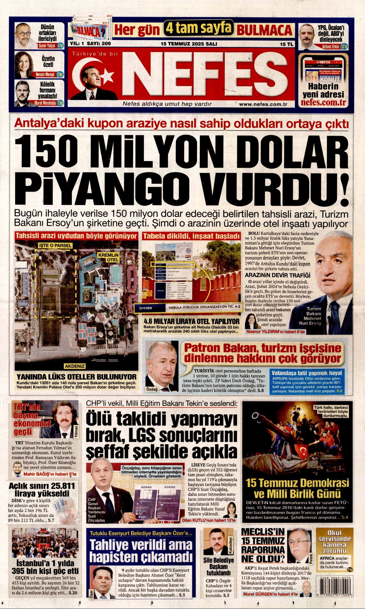 15 Temmuz'da ne büyük bir bela atlatmışız! Hain darbe girişiminin 9. yılında gazete manşetleri... 2