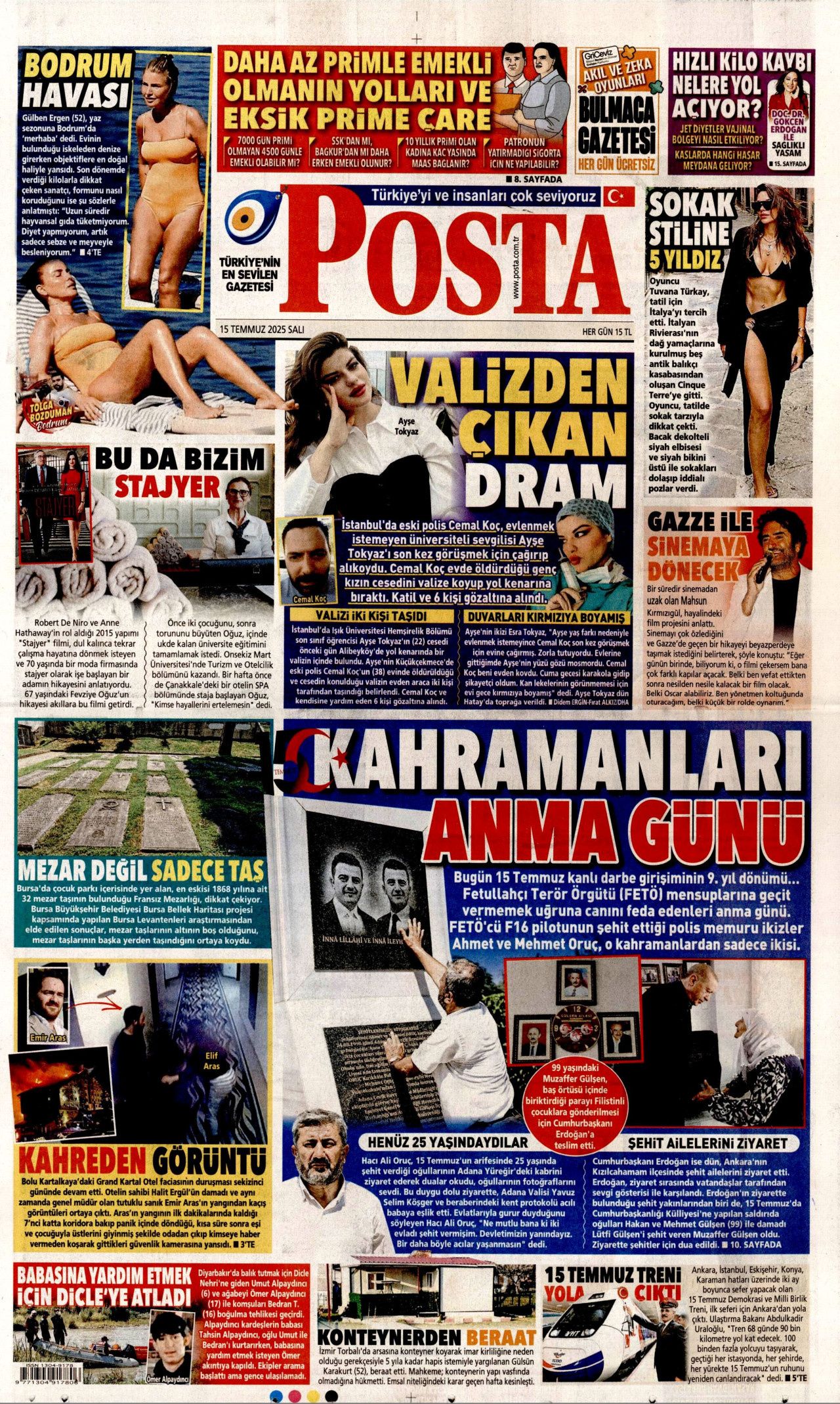 15 Temmuz'da ne büyük bir bela atlatmışız! Hain darbe girişiminin 9. yılında gazete manşetleri... 20