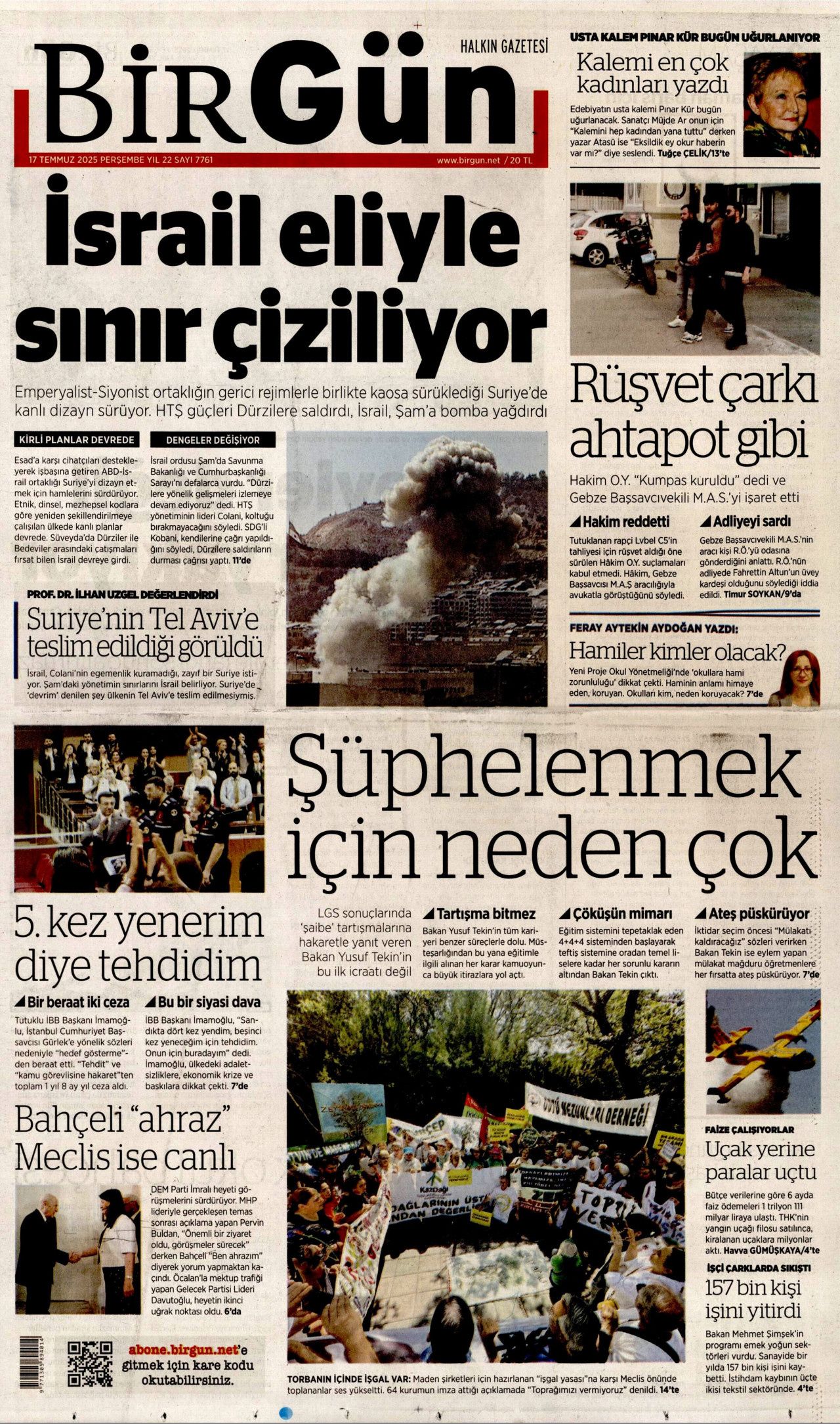 Suriye'ye siyonist saldırı manşetlerde! İsrail burnumuzun dibine kadar geldi... 12