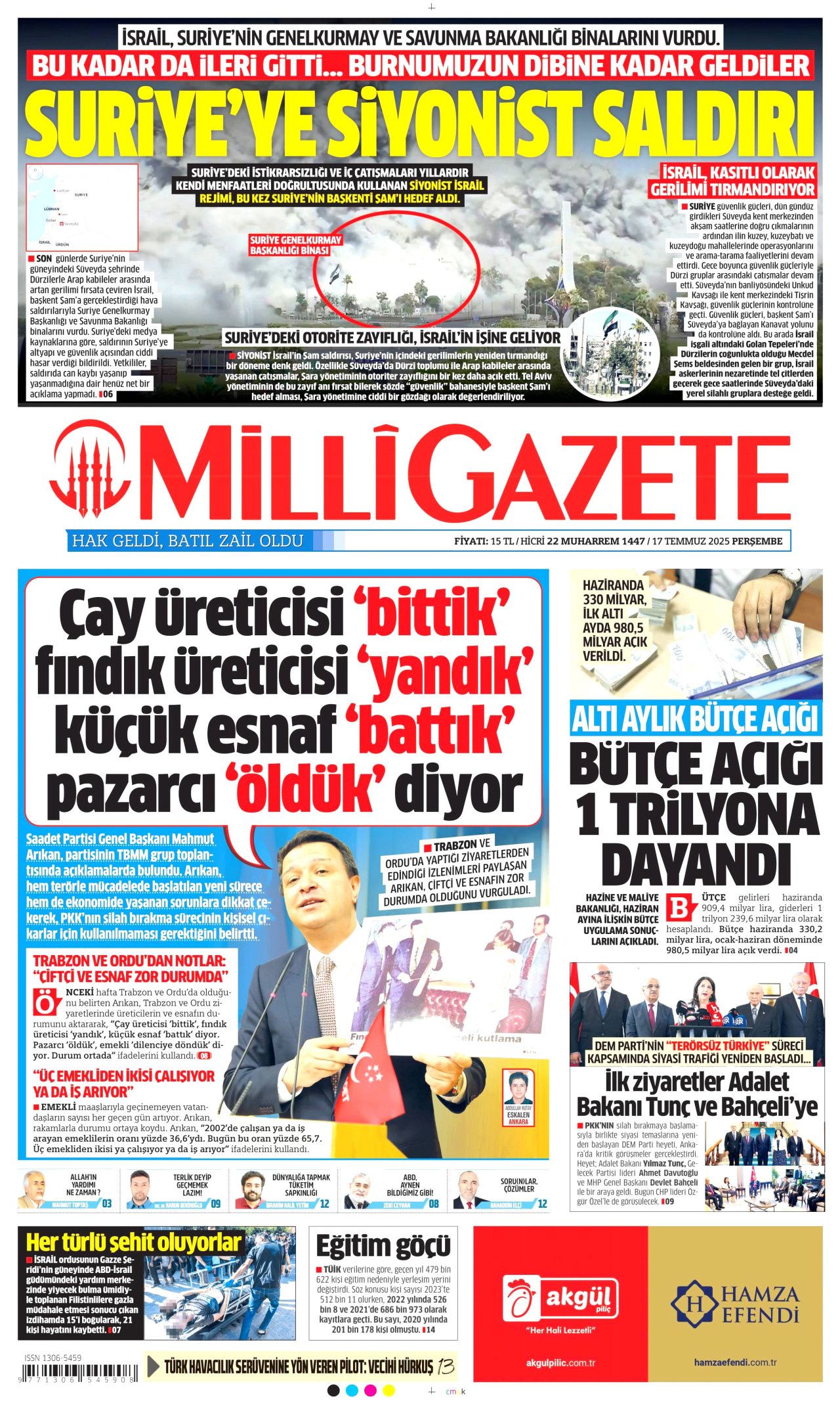 Suriye'ye siyonist saldırı manşetlerde! İsrail burnumuzun dibine kadar geldi... 14