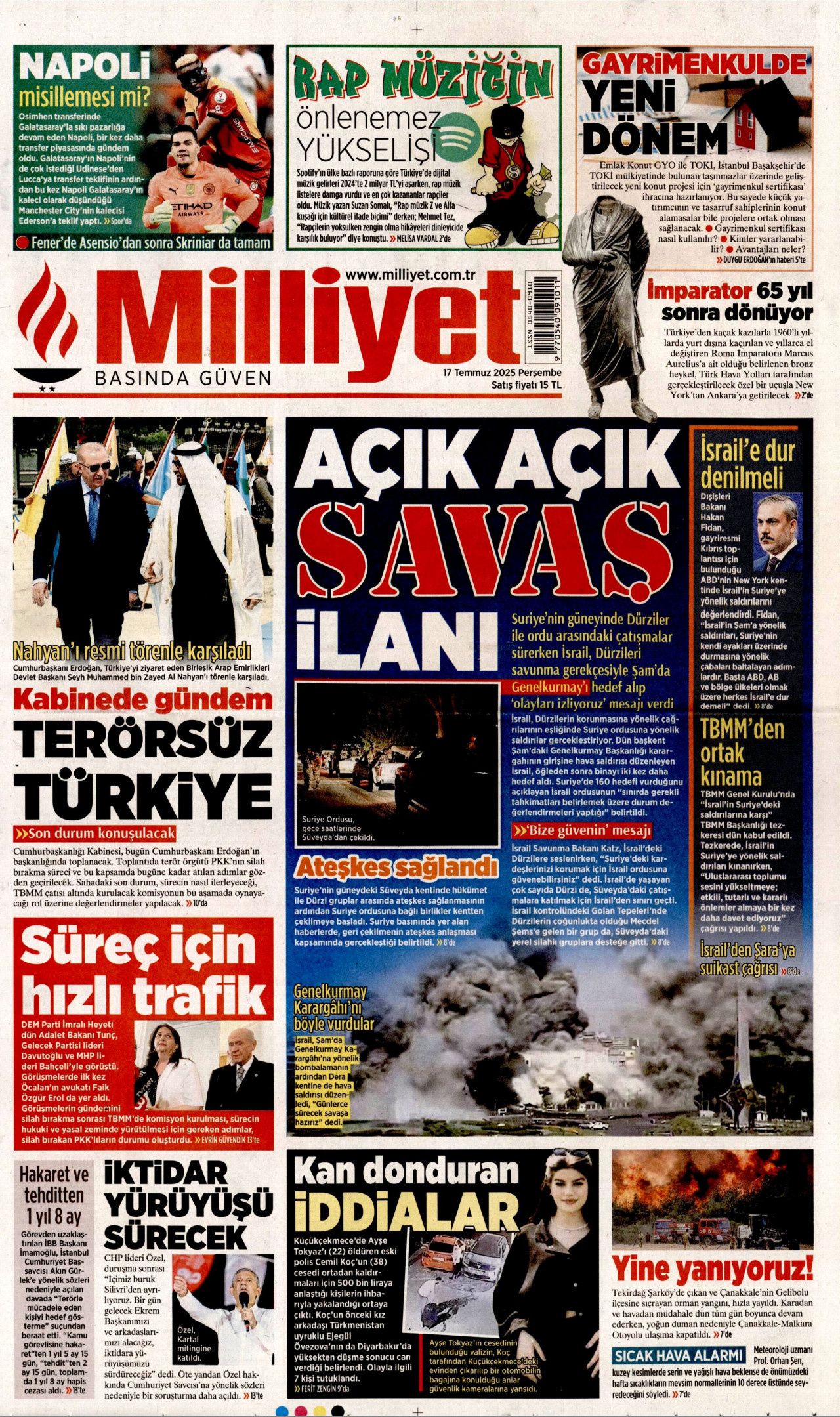 Suriye'ye siyonist saldırı manşetlerde! İsrail burnumuzun dibine kadar geldi... 15
