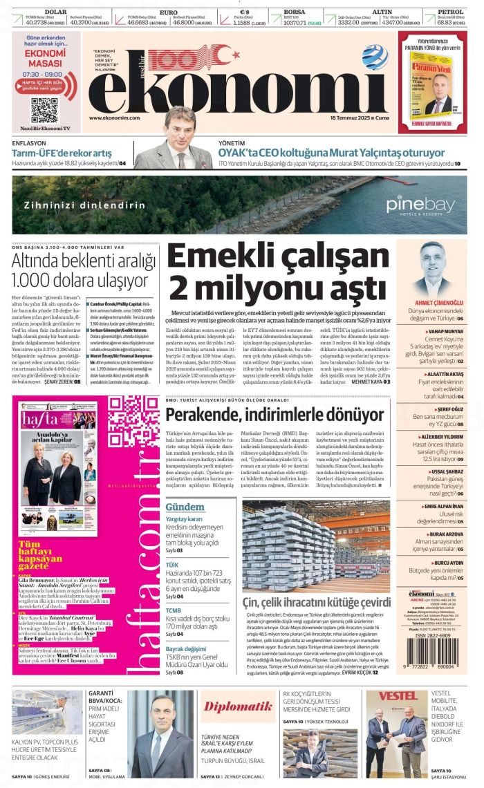 Suriye'ye desteğe hazırız! 18 Temmuz 2025 Gazete Manşetleri (1. Sayfalar) 6