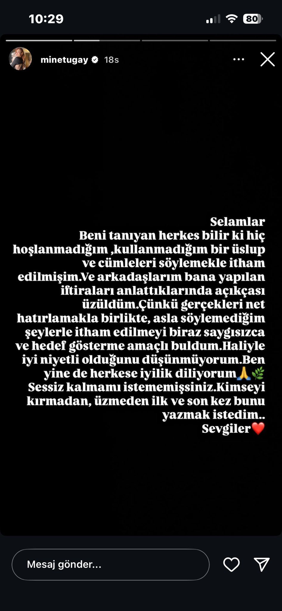 Bahar Şahin'den eski rol arkadaşı Mine Tugay'a mobbing suçlaması! 'Sen senden başarılı olan herkese kötüsün' 2