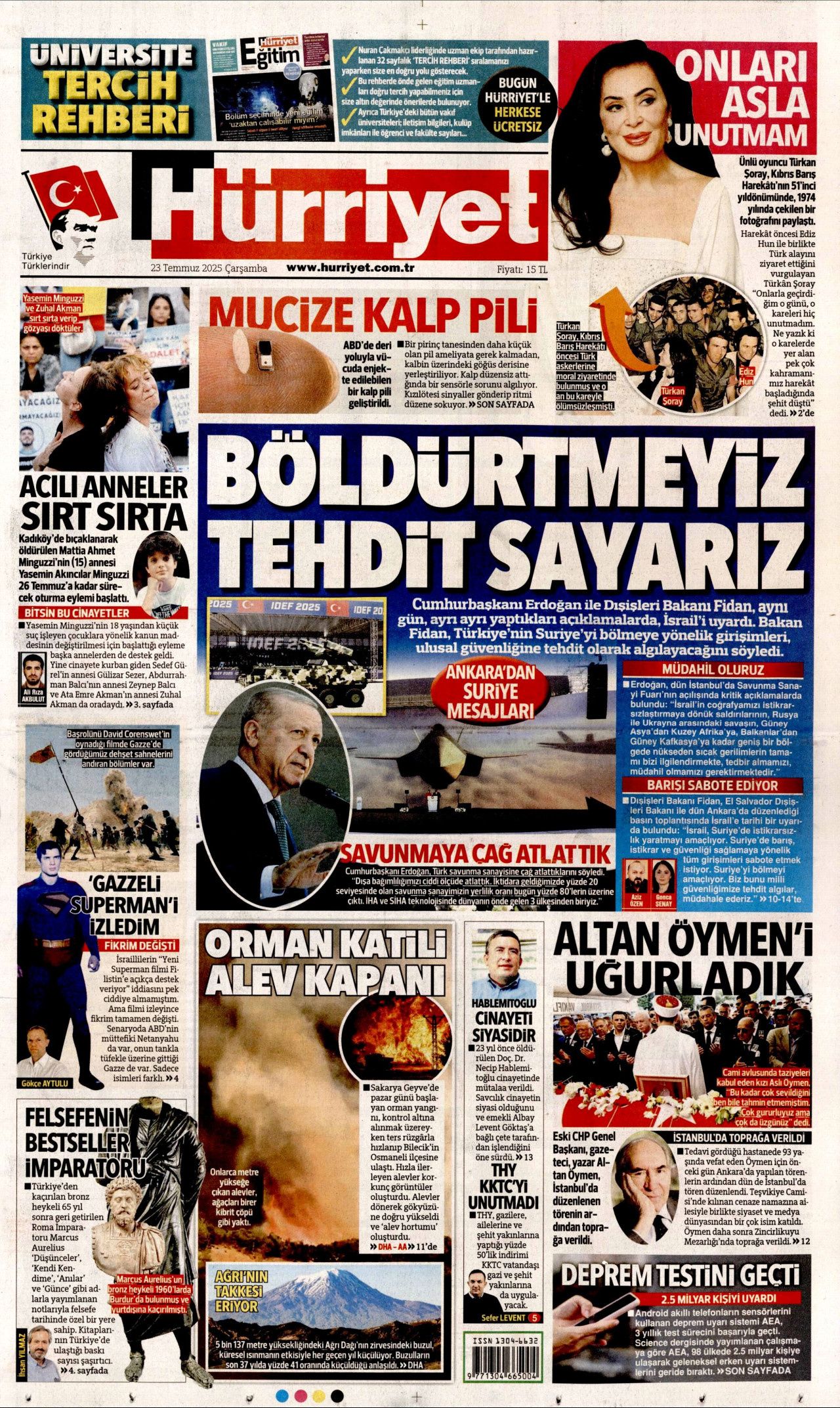 Türkiye kendi kanatlarıyla uçuyor! Yerli ve milli gururlarımız gazete manşetlerinde... 1