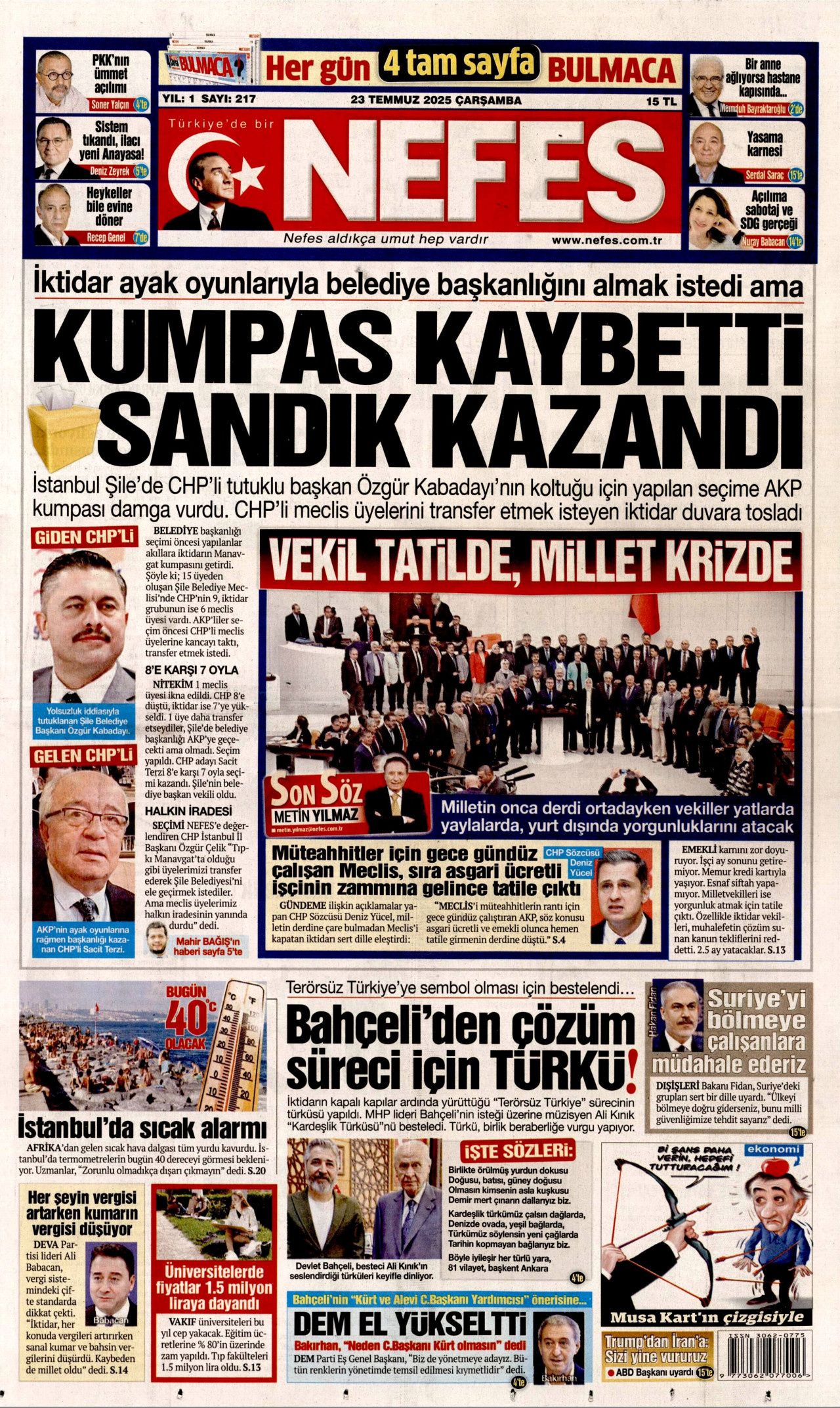 Türkiye kendi kanatlarıyla uçuyor! Yerli ve milli gururlarımız gazete manşetlerinde... 5
