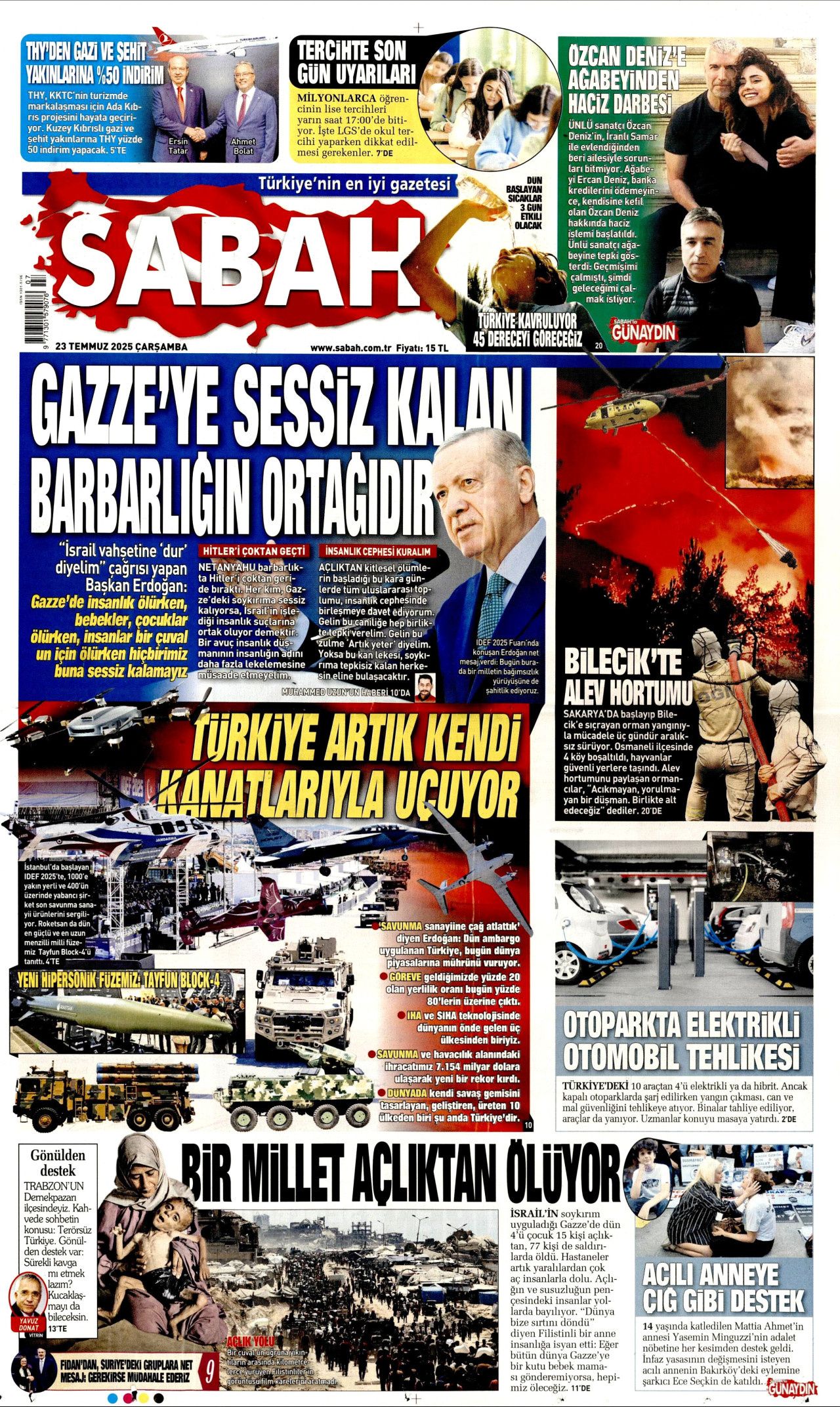 Türkiye kendi kanatlarıyla uçuyor! Yerli ve milli gururlarımız gazete manşetlerinde... 7