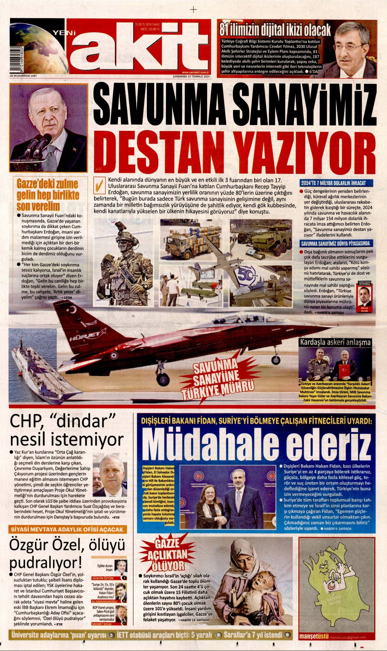 Türkiye kendi kanatlarıyla uçuyor! Yerli ve milli gururlarımız gazete manşetlerinde... 2
