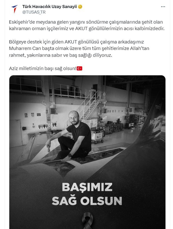 HÜRJET’i göklere taşıyan mühendis ve AKUT gönüllüsü Muharrem Can alevlere karşı can verdi 5