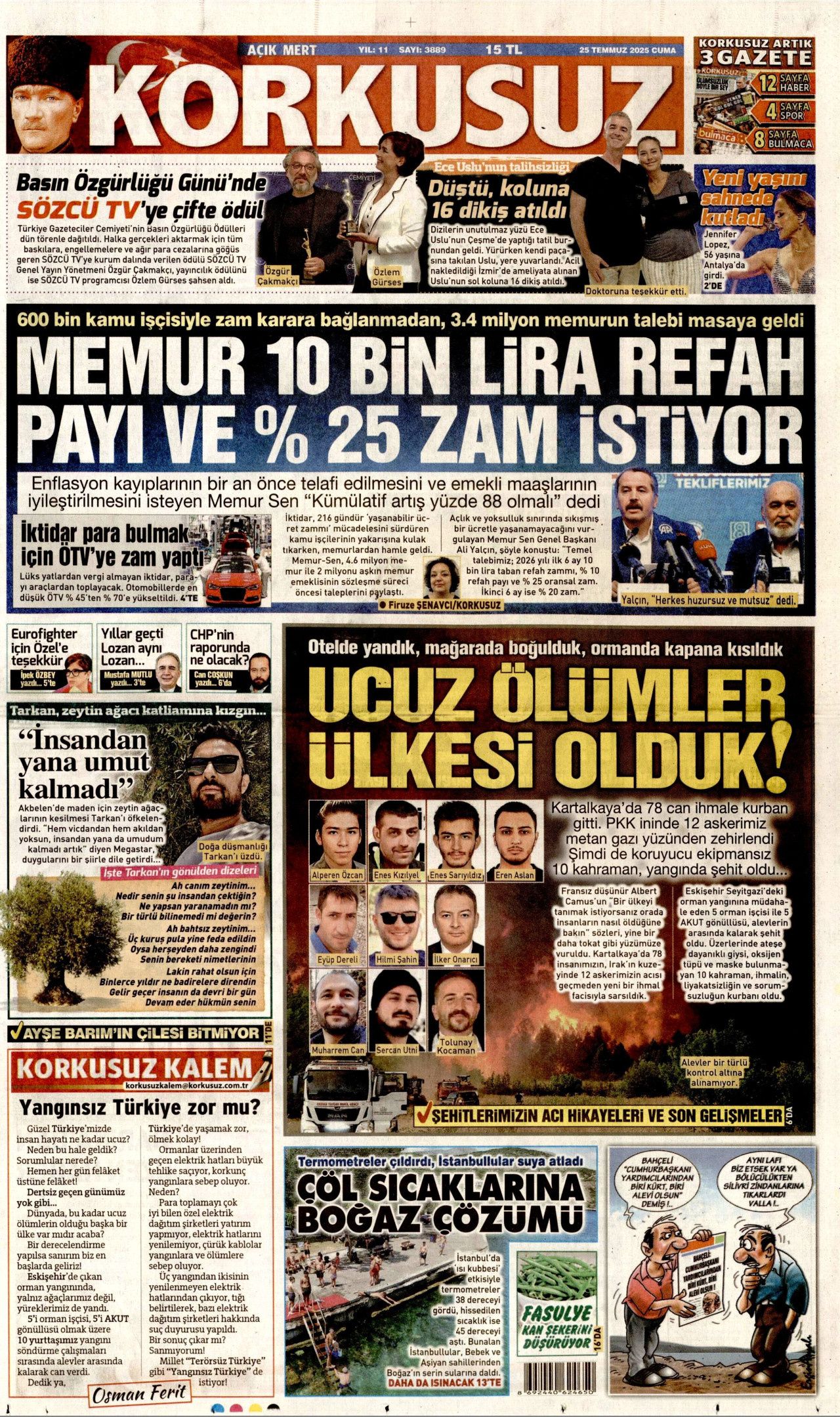 Yeşil vatanın kahramanları manşetlerde... Hikayeleri de yürek yaktı! 11