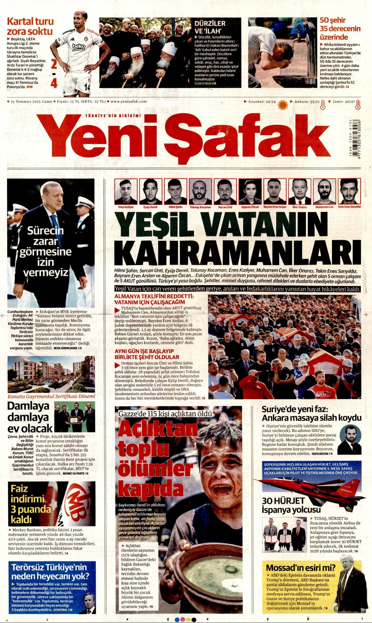 Yeşil vatanın kahramanları manşetlerde... Hikayeleri de yürek yaktı! 7