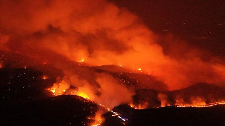 Alevler göğe yükseldi!  Bursa’da orman yangını yeniden başladı: 3.515 kişi tahliye edildi 10