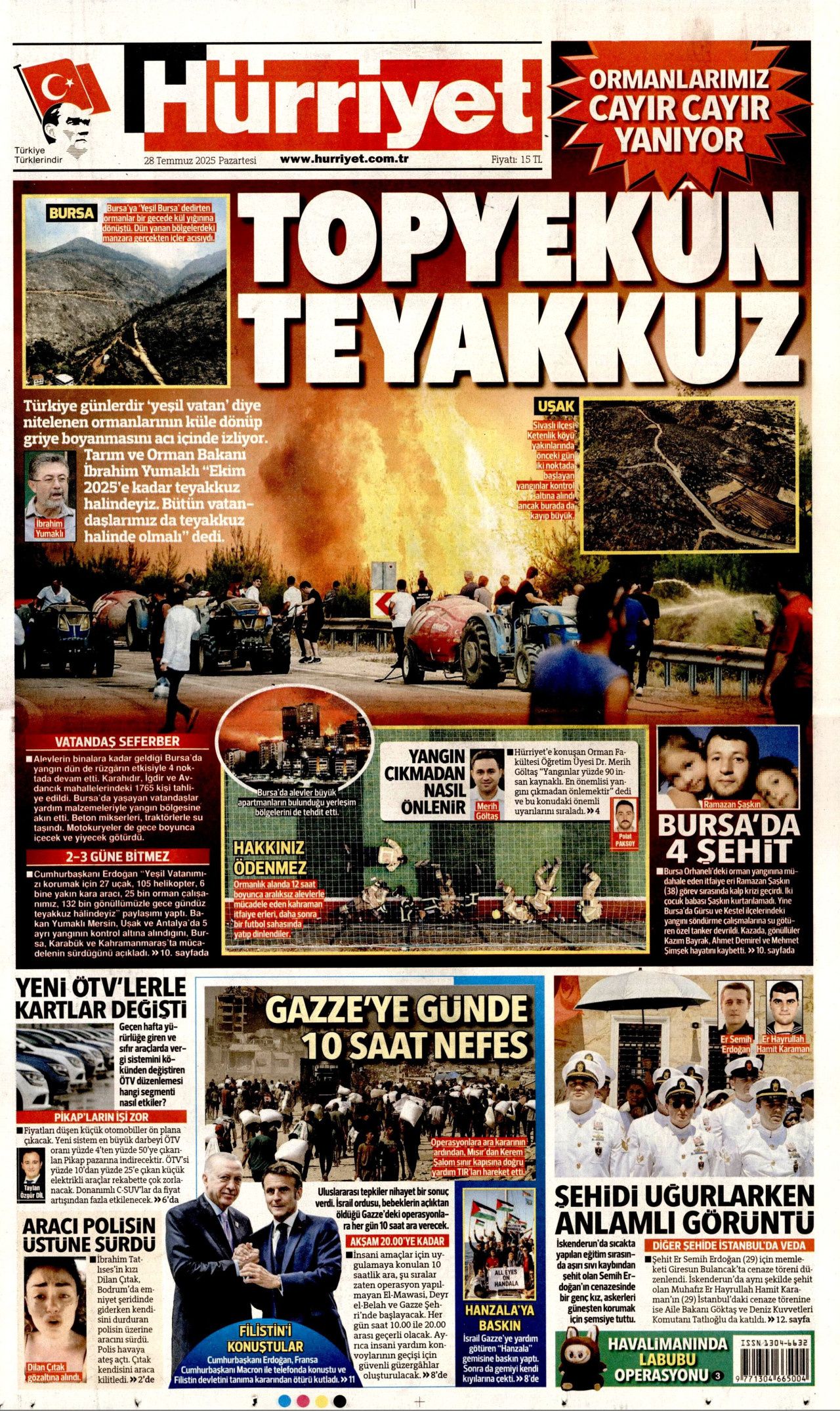 Ayağı alçıda olmasına rağmen göreve koşan itfaiyeci şehit oldu! Ramazan Şaşkın'ın kahramanlığı manşetlerde... 3