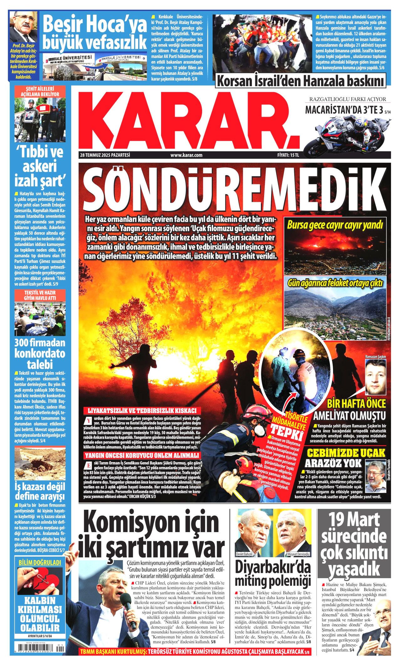 Ayağı alçıda olmasına rağmen göreve koşan itfaiyeci şehit oldu! Ramazan Şaşkın'ın kahramanlığı manşetlerde... 10