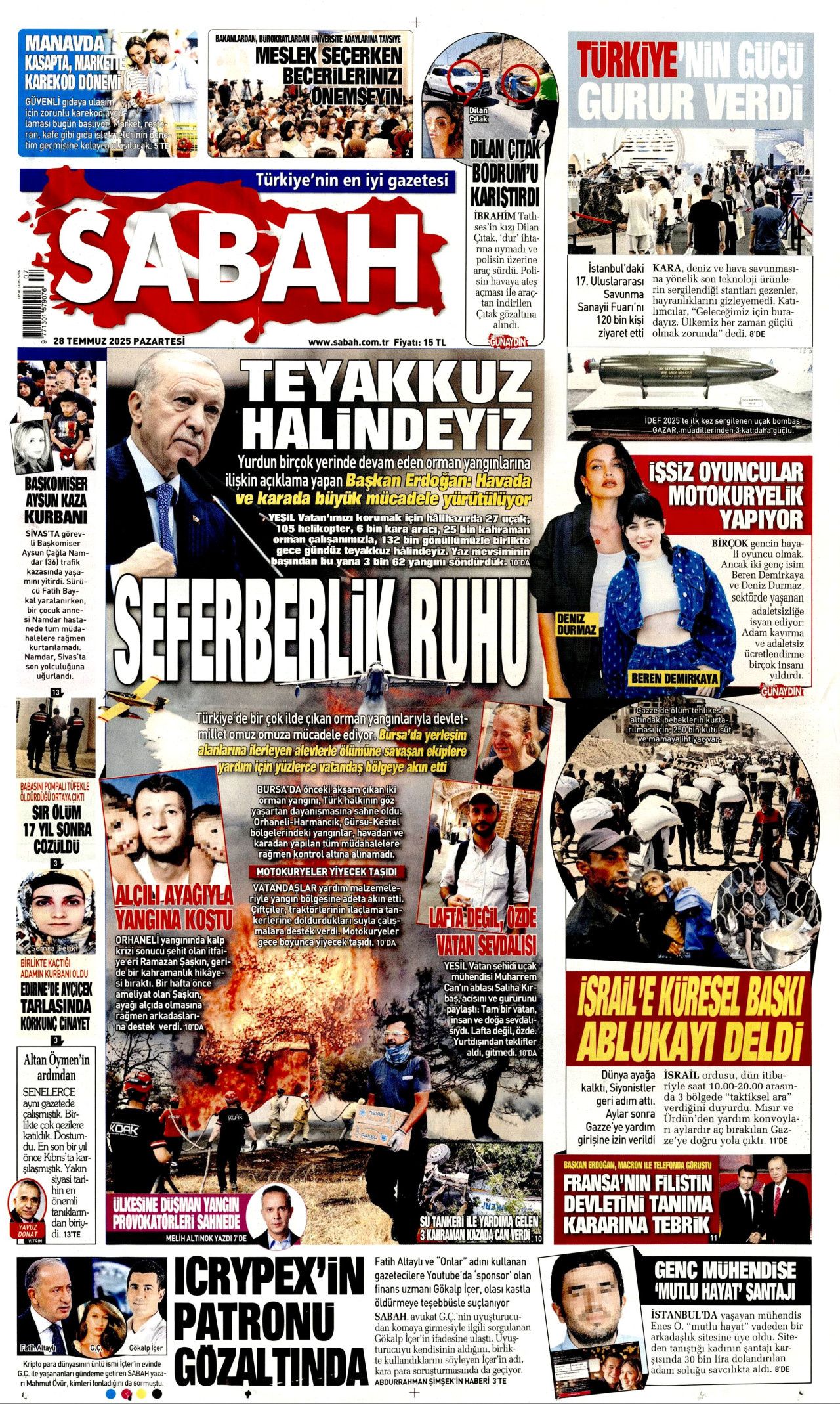 Ayağı alçıda olmasına rağmen göreve koşan itfaiyeci şehit oldu! Ramazan Şaşkın'ın kahramanlığı manşetlerde... 1