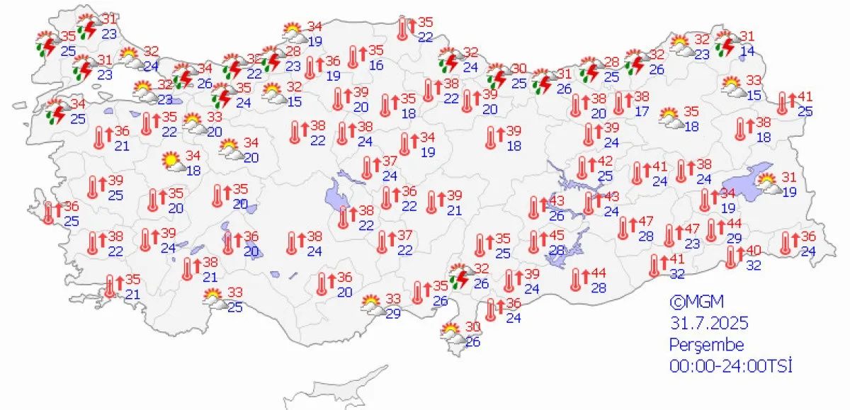 Ciğerlerimiz yanarken Meteoroloji müjdeyi verdi: Türkiye geneli sağanak yağışın etkisi altına giriyor 7