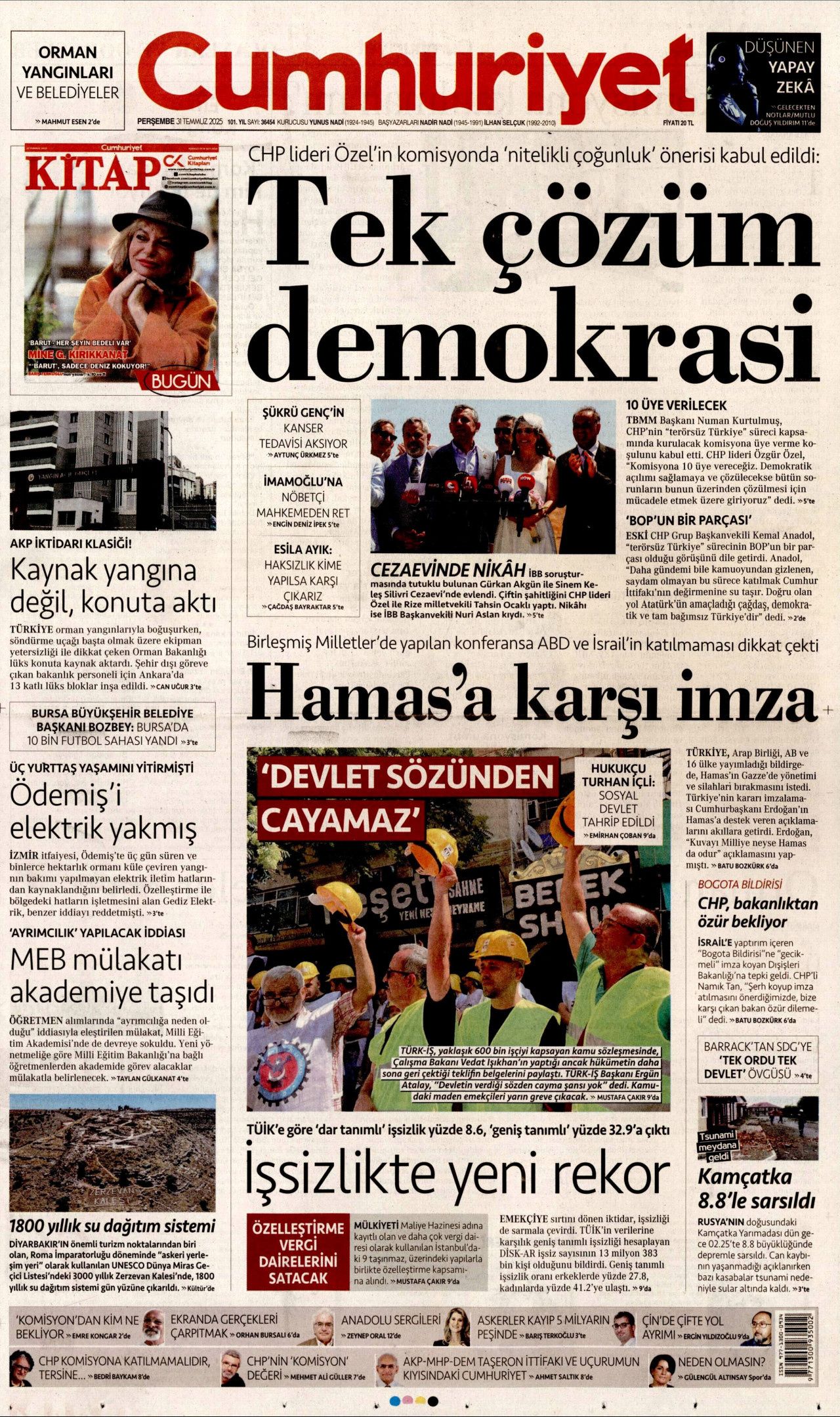 Aç çocuklara yenildiler! Gazze'deki insanlık dışı görüntüler İsrail'i yalnızlaştırıyor... 31 Temmuz Perşembe gazete manşetleri! 8