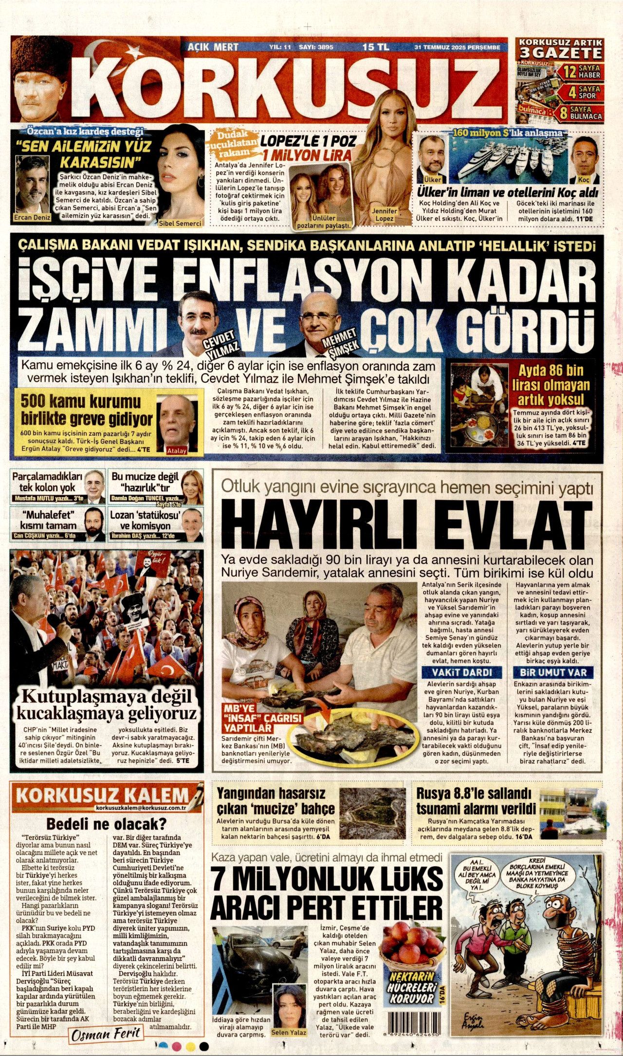 Aç çocuklara yenildiler! Gazze'deki insanlık dışı görüntüler İsrail'i yalnızlaştırıyor... 31 Temmuz Perşembe gazete manşetleri! 16