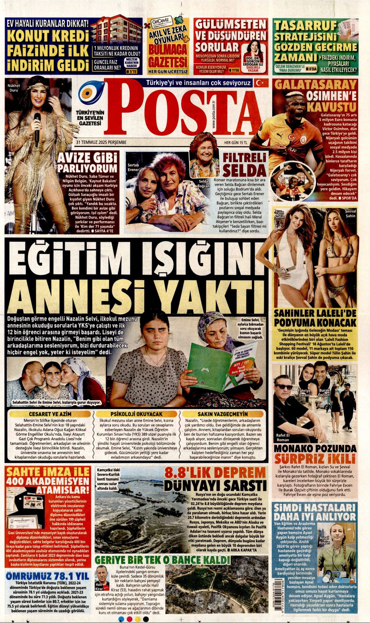 Aç çocuklara yenildiler! Gazze'deki insanlık dışı görüntüler İsrail'i yalnızlaştırıyor... 31 Temmuz Perşembe gazete manşetleri! 18