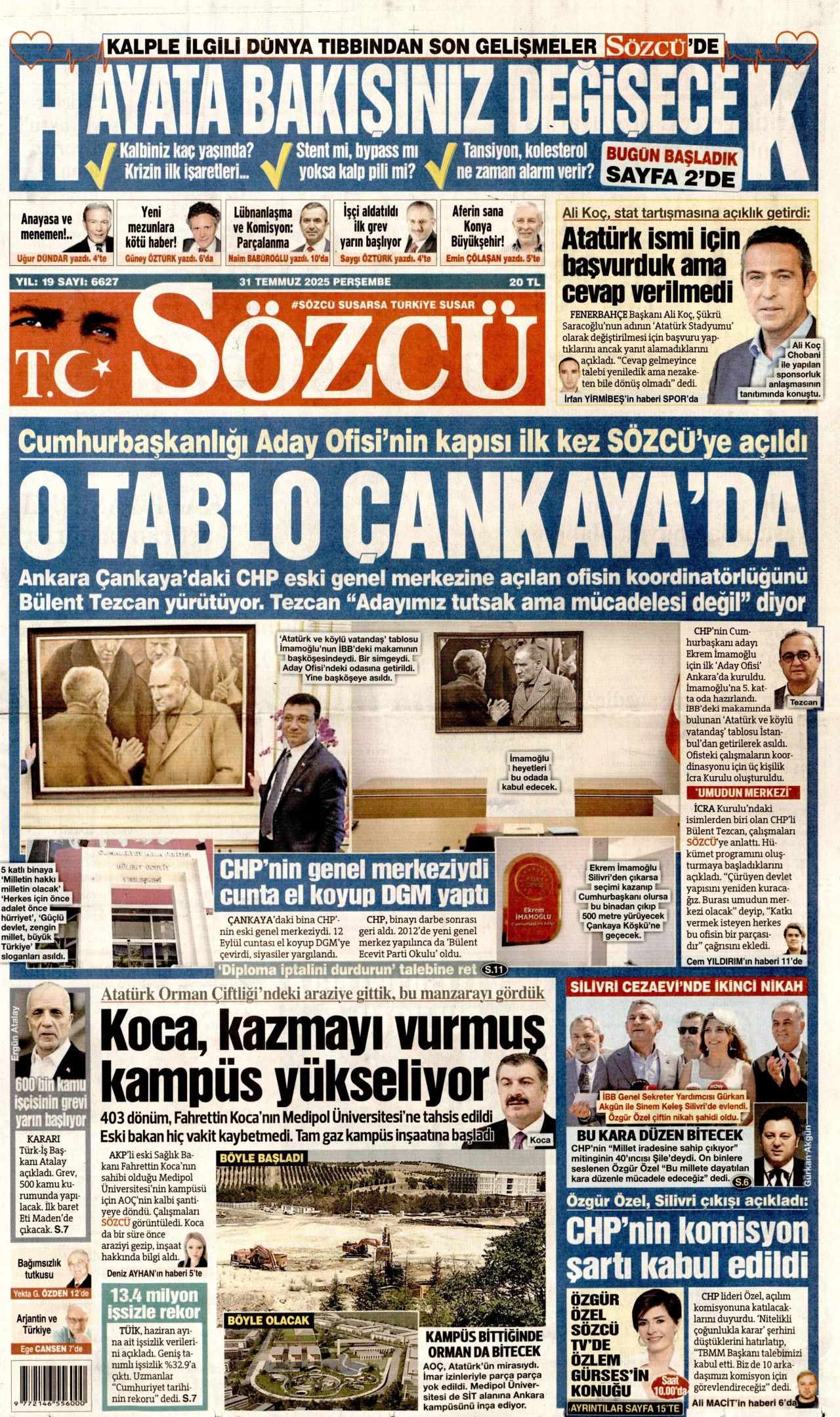 Aç çocuklara yenildiler! Gazze'deki insanlık dışı görüntüler İsrail'i yalnızlaştırıyor... 31 Temmuz Perşembe gazete manşetleri! 3