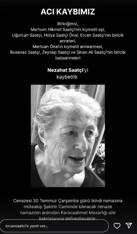Dün annesini son yolculuğuna uğurlayan Ercan Saatçi'den yürekleri dağlayan paylaşım 4