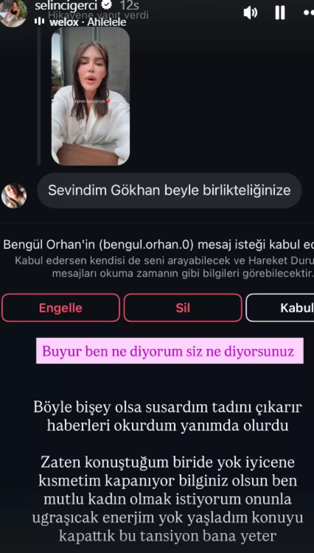 Selin Ciğerci ile Gökhan Çıra barıştı mı? Kafa karıştıran paylaşım 5