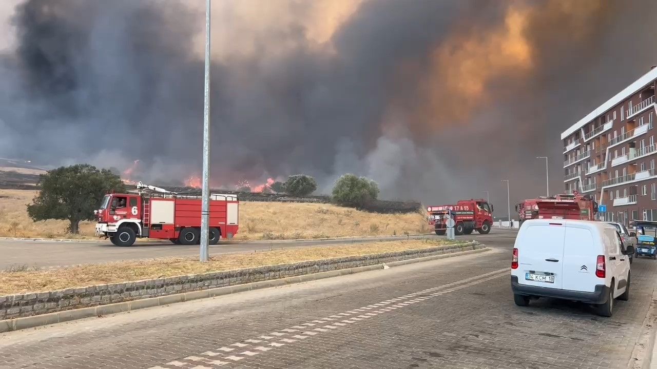 Çanakkale'de orman yangını: Alevler şehir merkezine yaklaştı, hastanede panik! 6
