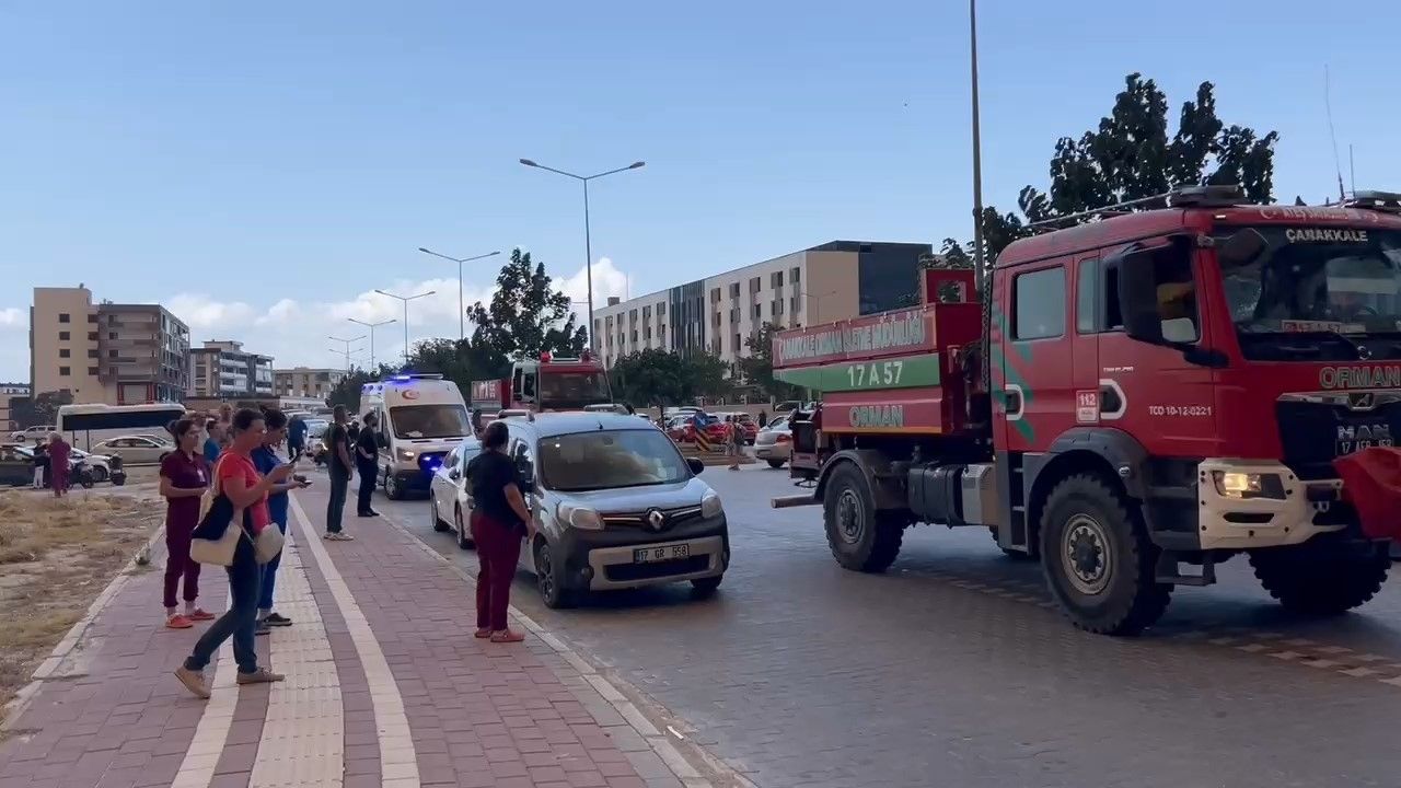 Çanakkale'de orman yangını: Alevler şehir merkezine yaklaştı, hastanede panik! 5