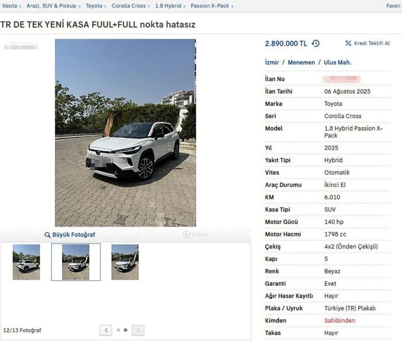 İkinci el araç fiyatları sıfırı aşıyor! Yasağa rağmen ilanlar durmuyor 4
