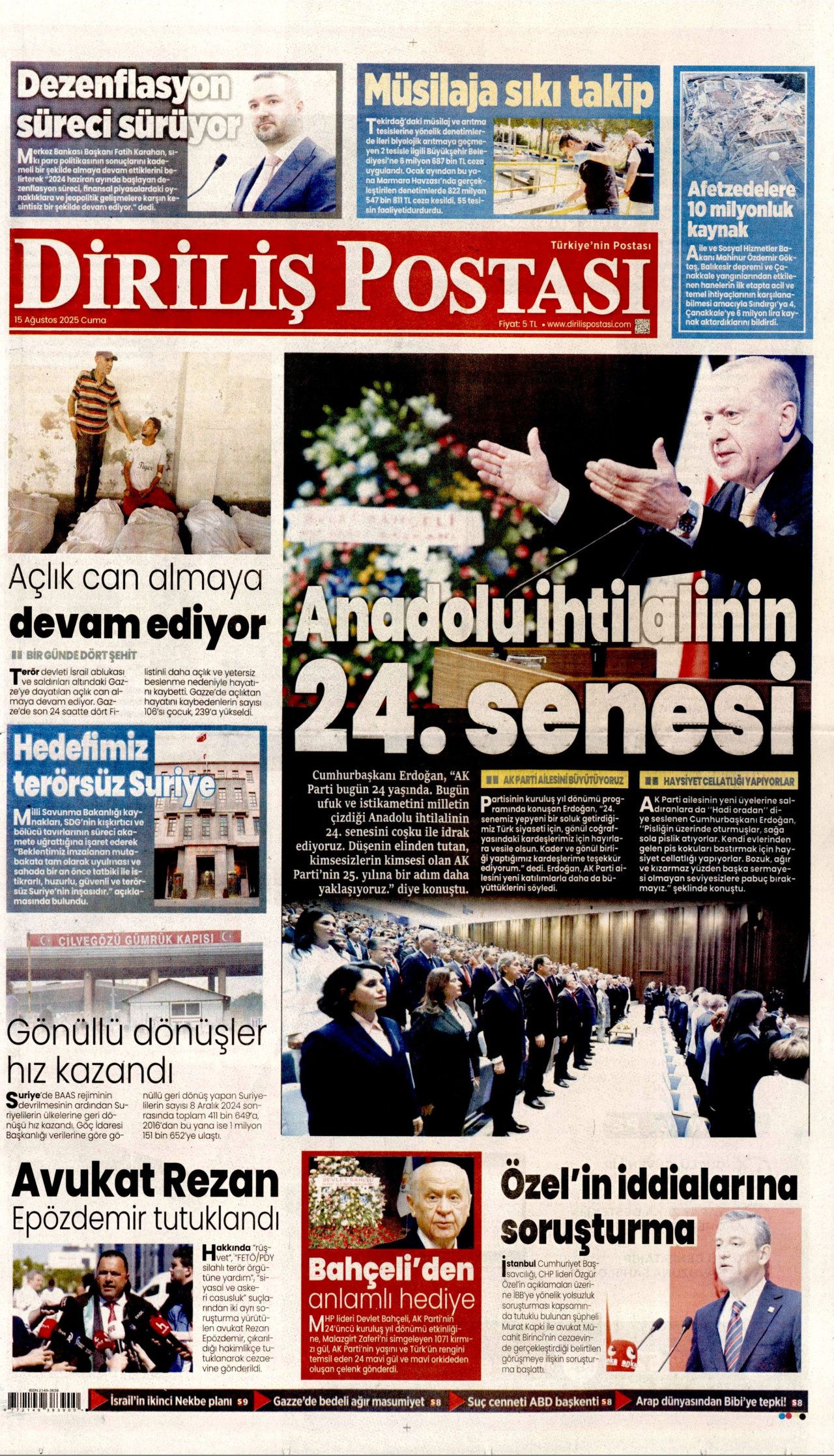 Topuklu Efe'ye AK Parti rozeti! Dikkat çeken transfer manşetlerde! Hangi gazete nasıl gördü? 20