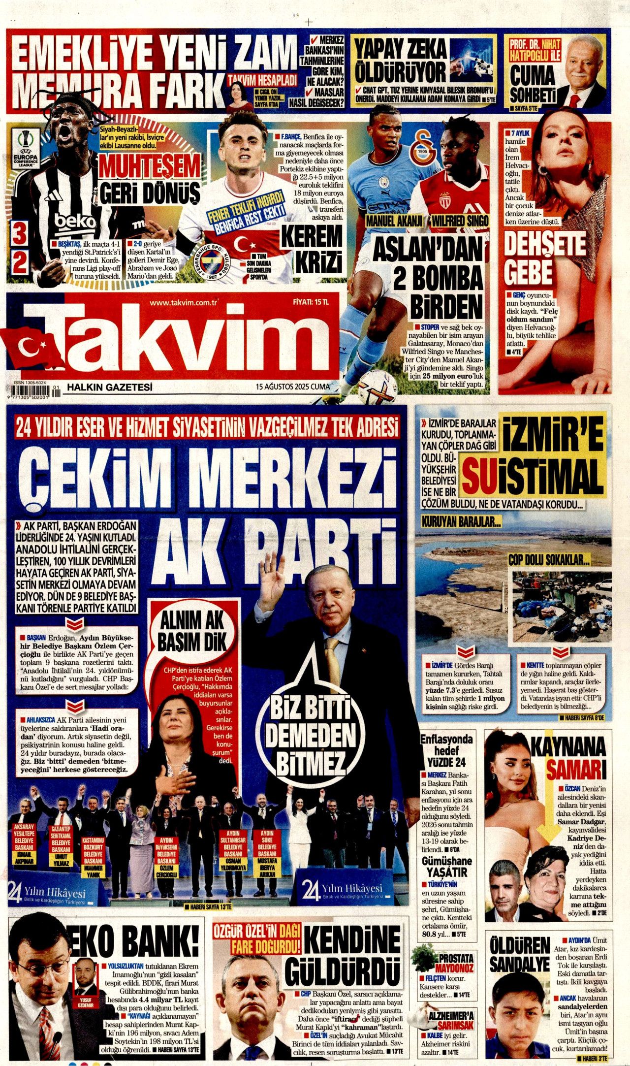 Topuklu Efe'ye AK Parti rozeti! Dikkat çeken transfer manşetlerde! Hangi gazete nasıl gördü? 19