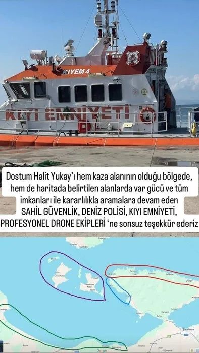 Marmara Denizi’nde kayıp iş insanı Halit Yukay için seferberlik! Kıvanç Tatlıtuğ "Çok kritik saatlere girdik!" diyerek 4 noktayı işaret etti! 11