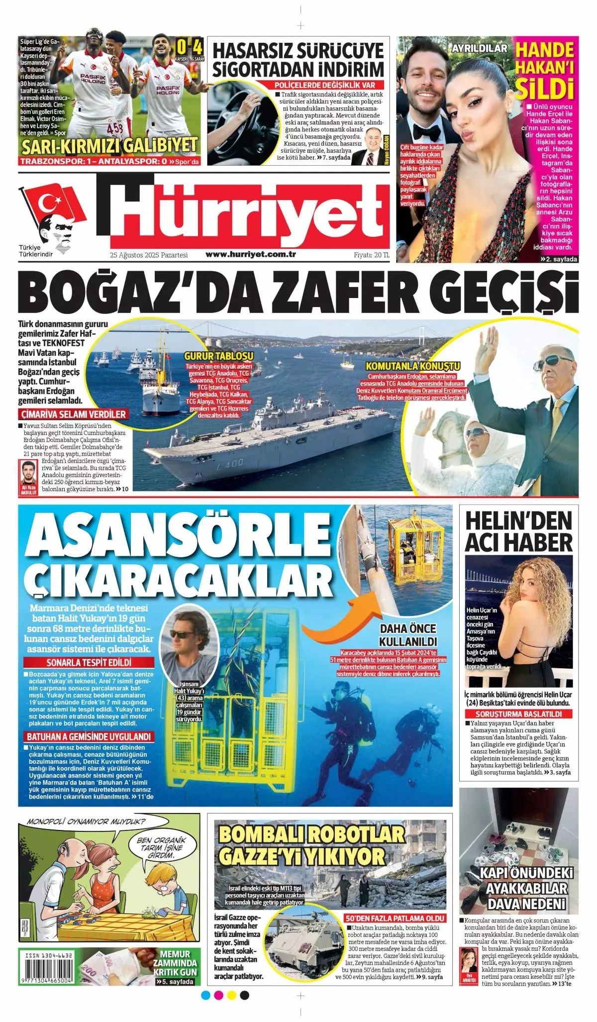 Boğaz'da zafer geçişi manşetlerde! Mavi Vatan gururu... 1