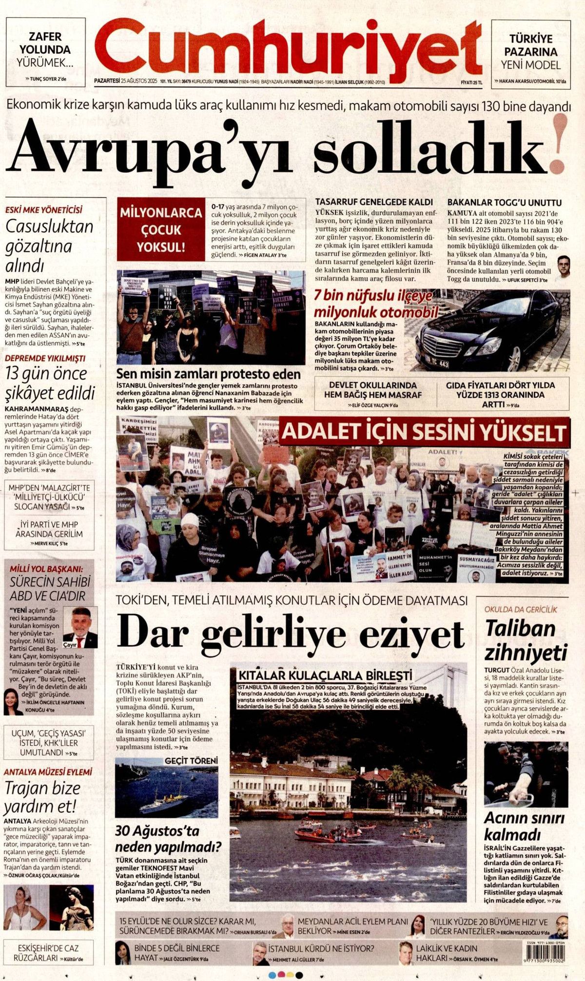 Boğaz'da zafer geçişi manşetlerde! Mavi Vatan gururu... 12