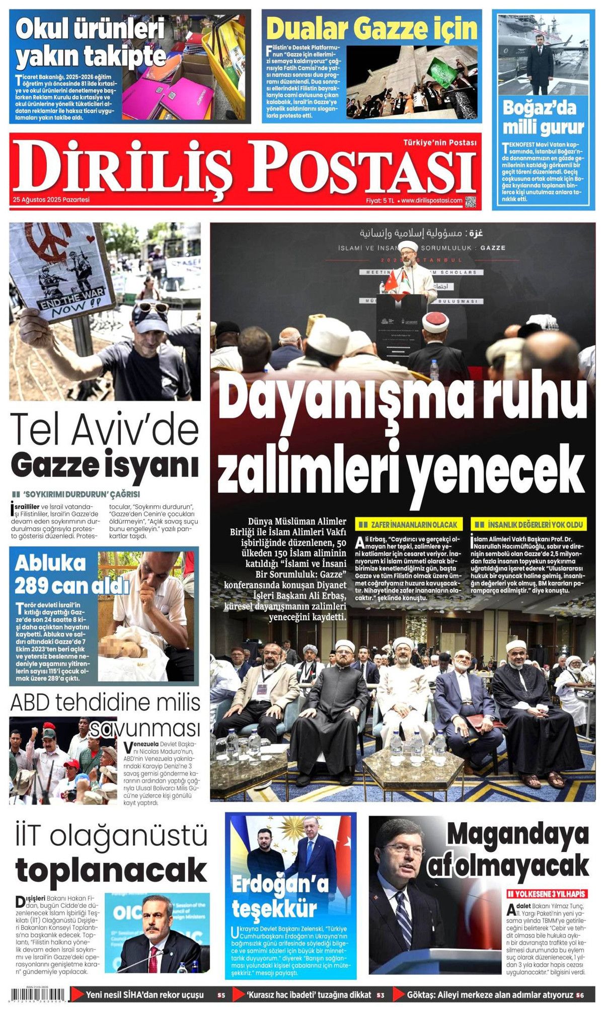 Boğaz'da zafer geçişi manşetlerde! Mavi Vatan gururu... 18