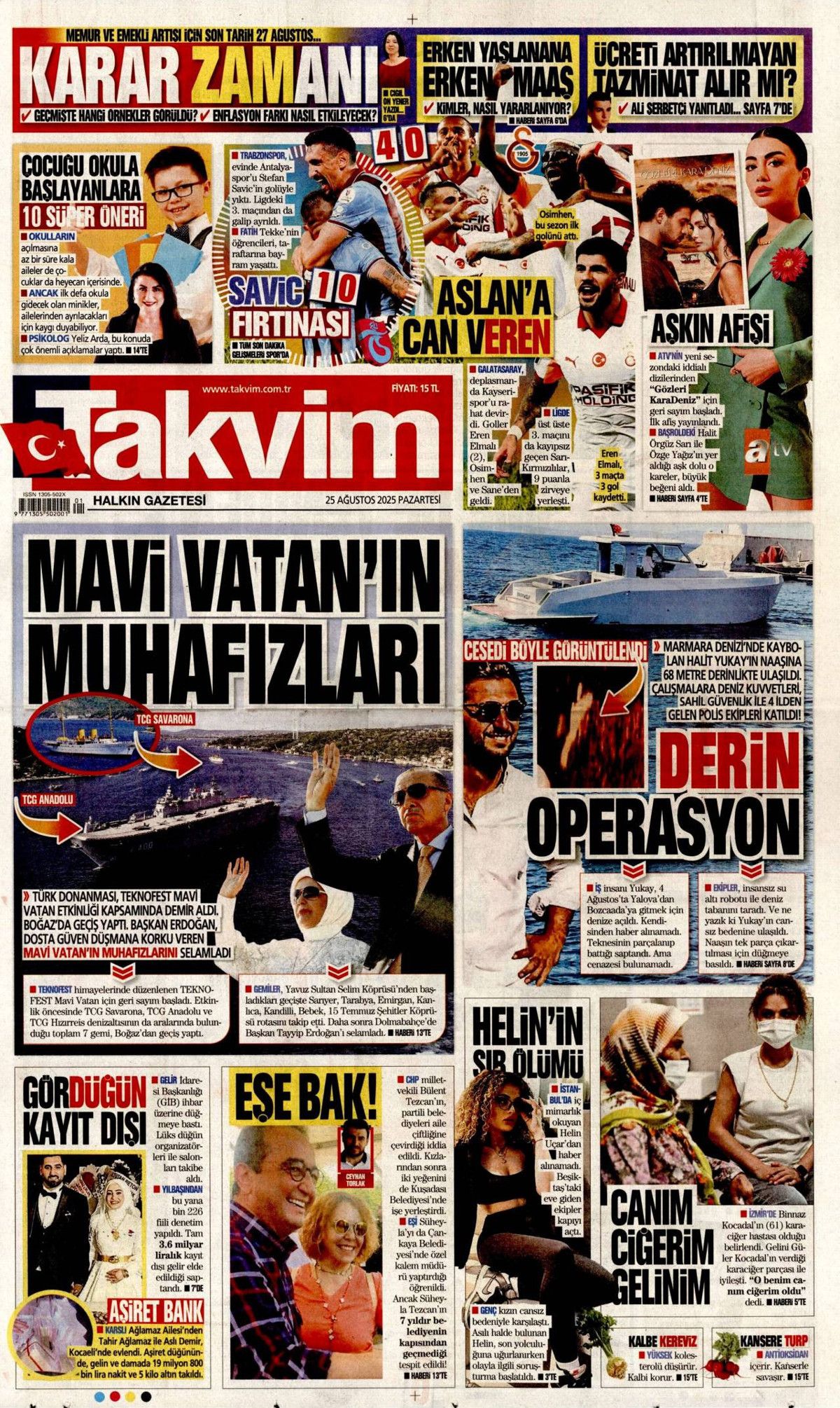 Boğaz'da zafer geçişi manşetlerde! Mavi Vatan gururu... 16