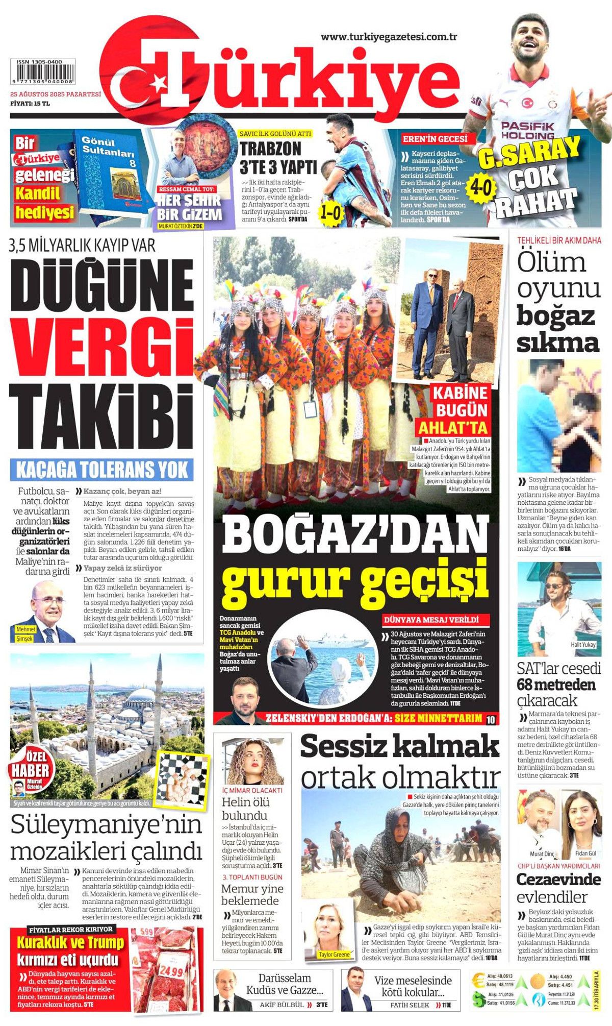 Boğaz'da zafer geçişi manşetlerde! Mavi Vatan gururu... 8