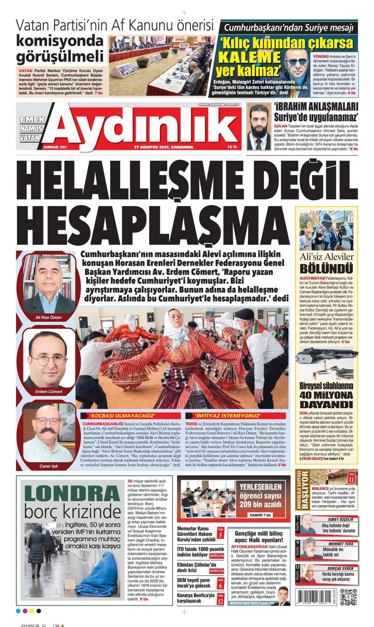 Cumhurbaşkanı Erdoğan'ın YPG'ye "Kılıç kınından çıkarsa kelama yer kalmaz" mesajı manşetlerde! Hangi gazete nasıl gördü? 5