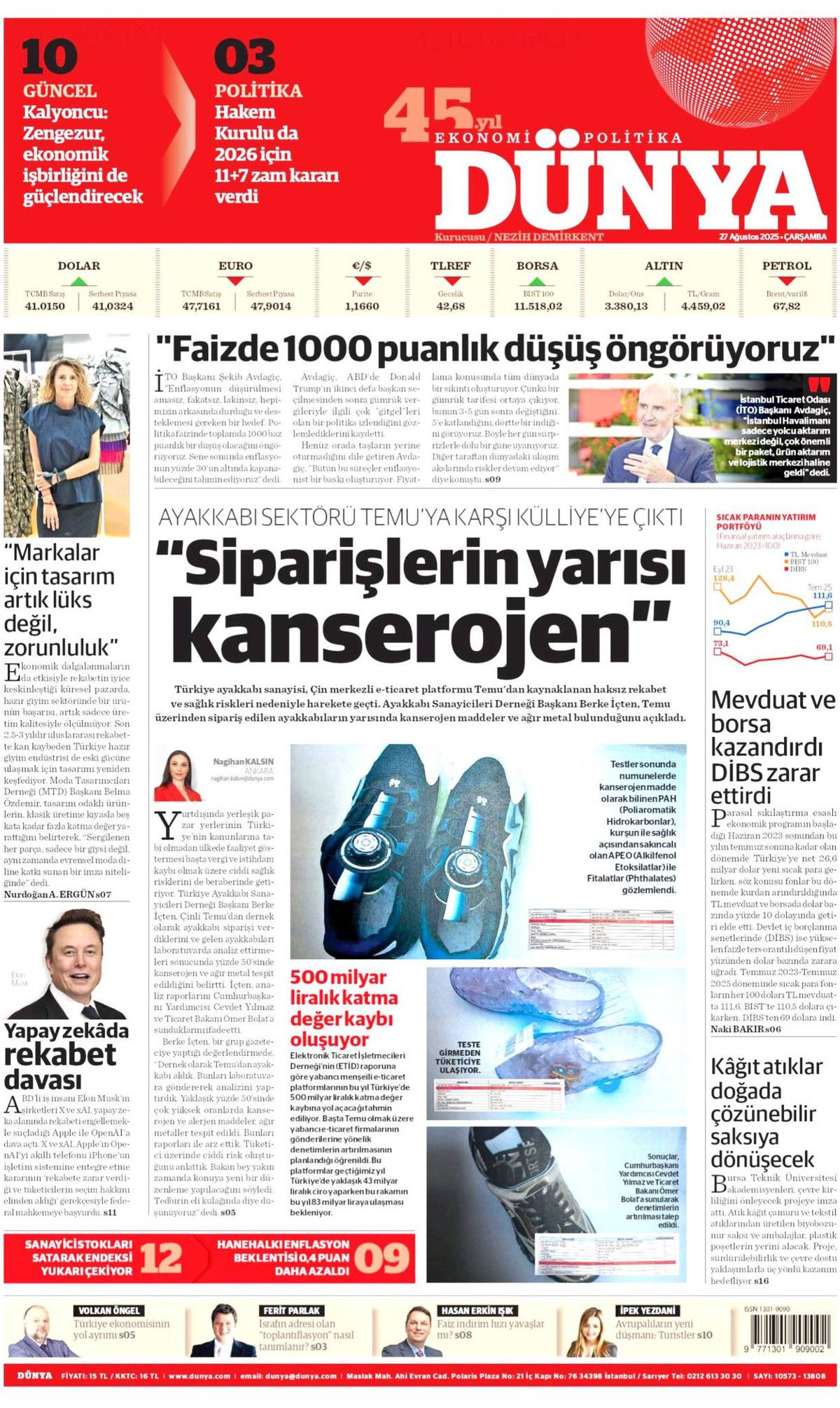 Cumhurbaşkanı Erdoğan'ın YPG'ye "Kılıç kınından çıkarsa kelama yer kalmaz" mesajı manşetlerde! Hangi gazete nasıl gördü? 11