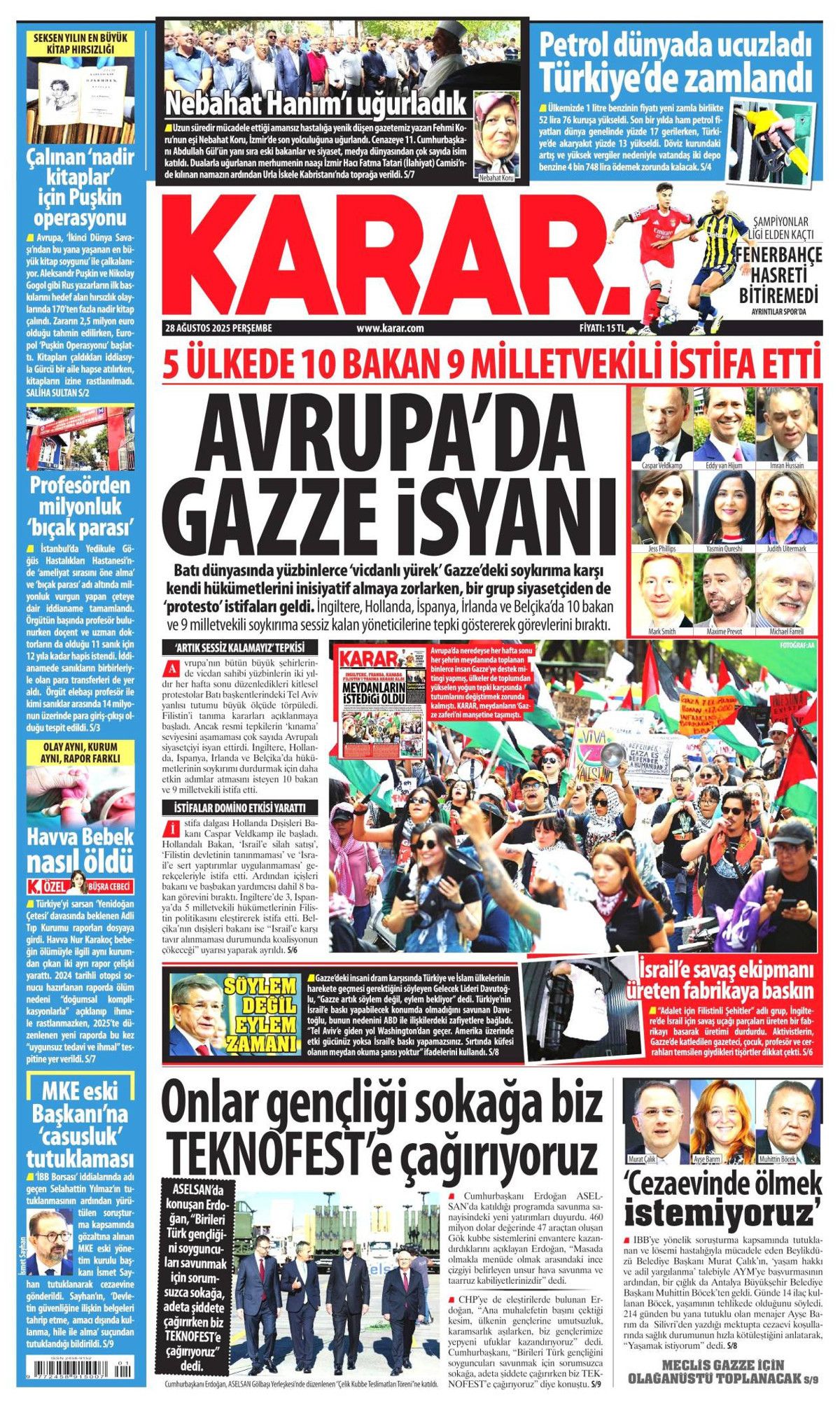 Gök vatana çelik göz: Türkiye'nin gurur günü manşetlerde! 12