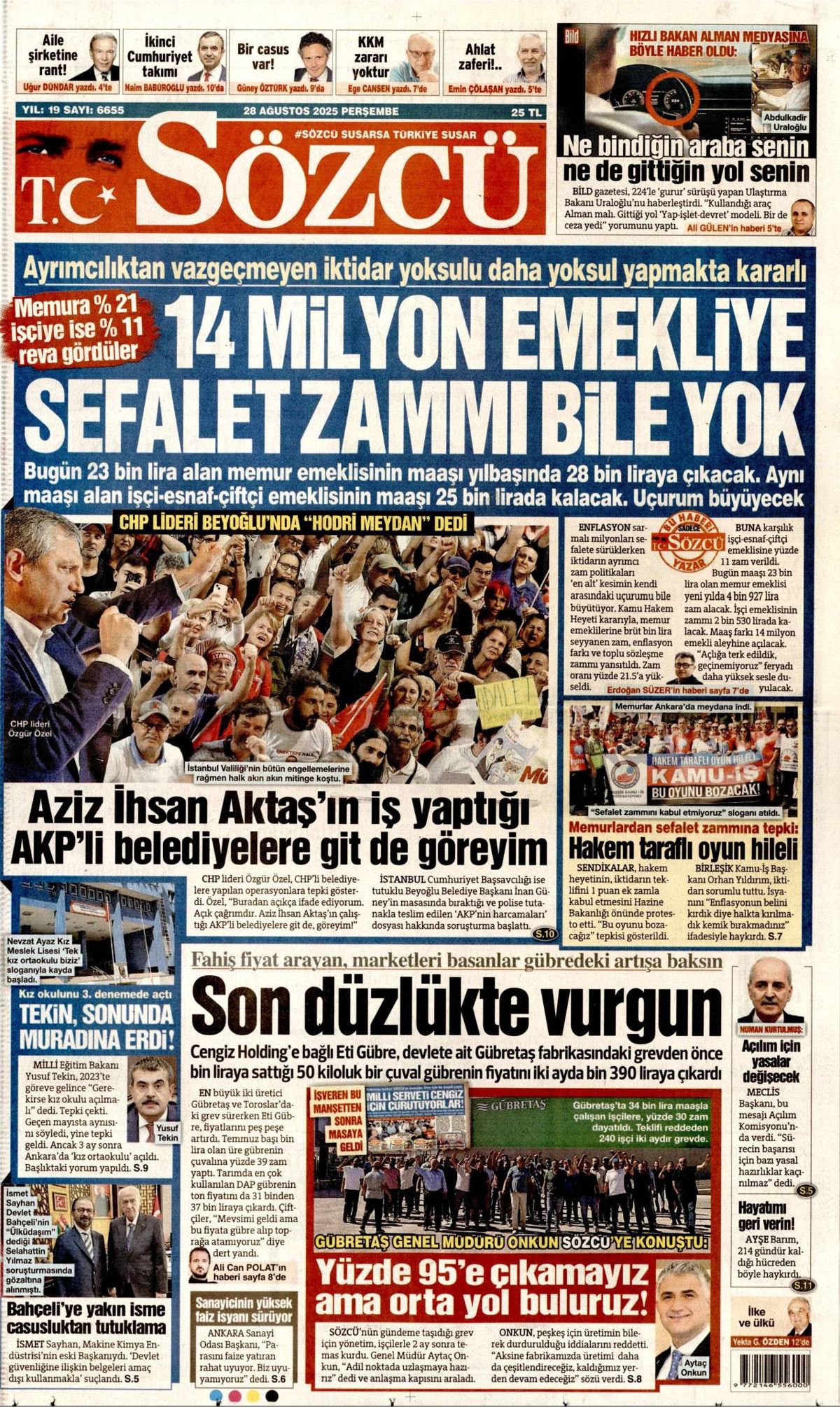 Gök vatana çelik göz: Türkiye'nin gurur günü manşetlerde! 7