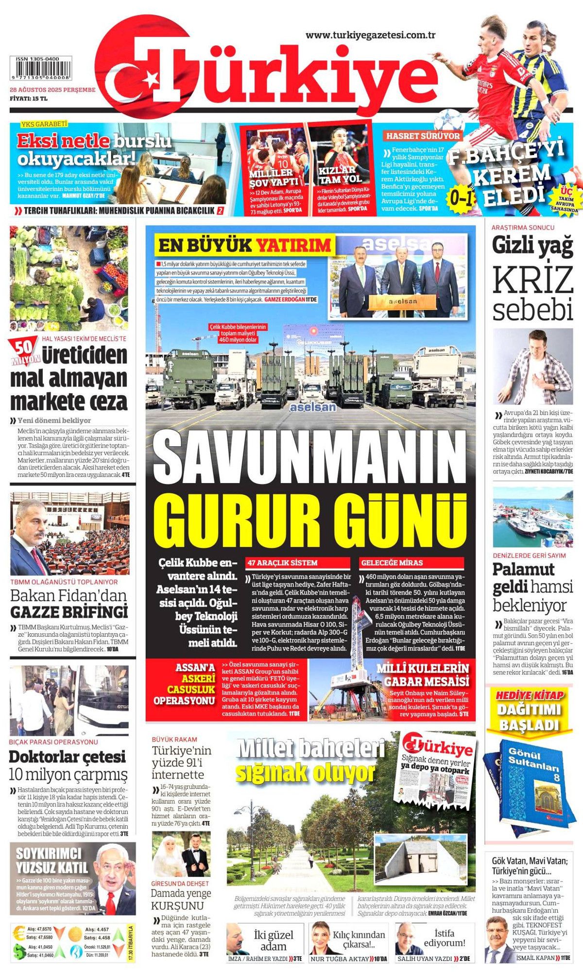 Gök vatana çelik göz: Türkiye'nin gurur günü manşetlerde! 8